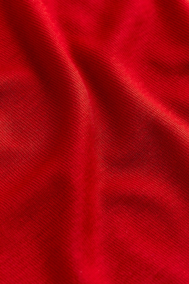 Long-sleeved lyocell top - Red/Black/Brown/Light blue - 4