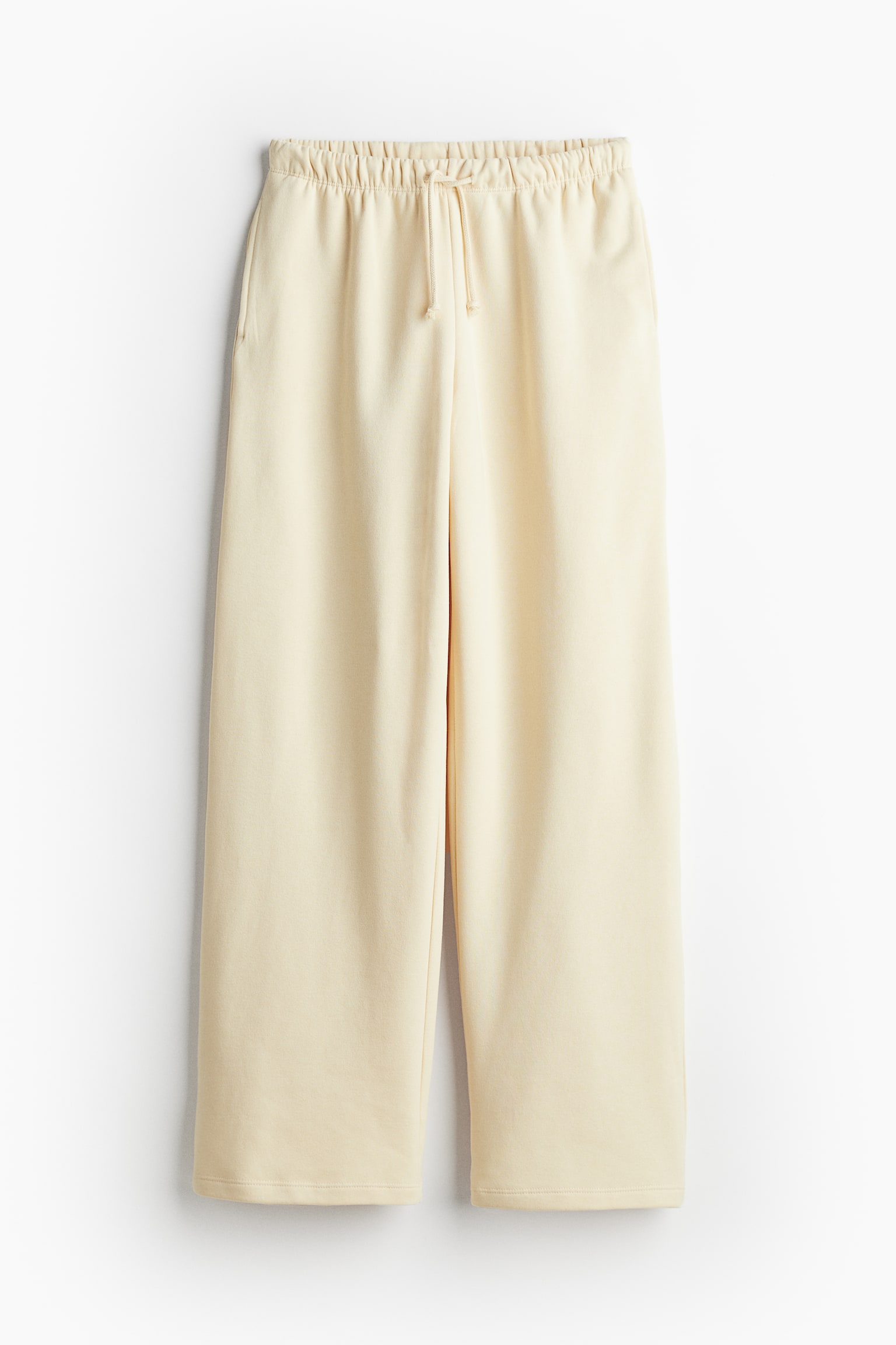 Wide Leg Track Pants - Light yellow/Dark grey/Light grey marle/Navy blue/White/Light greige/Black - 2