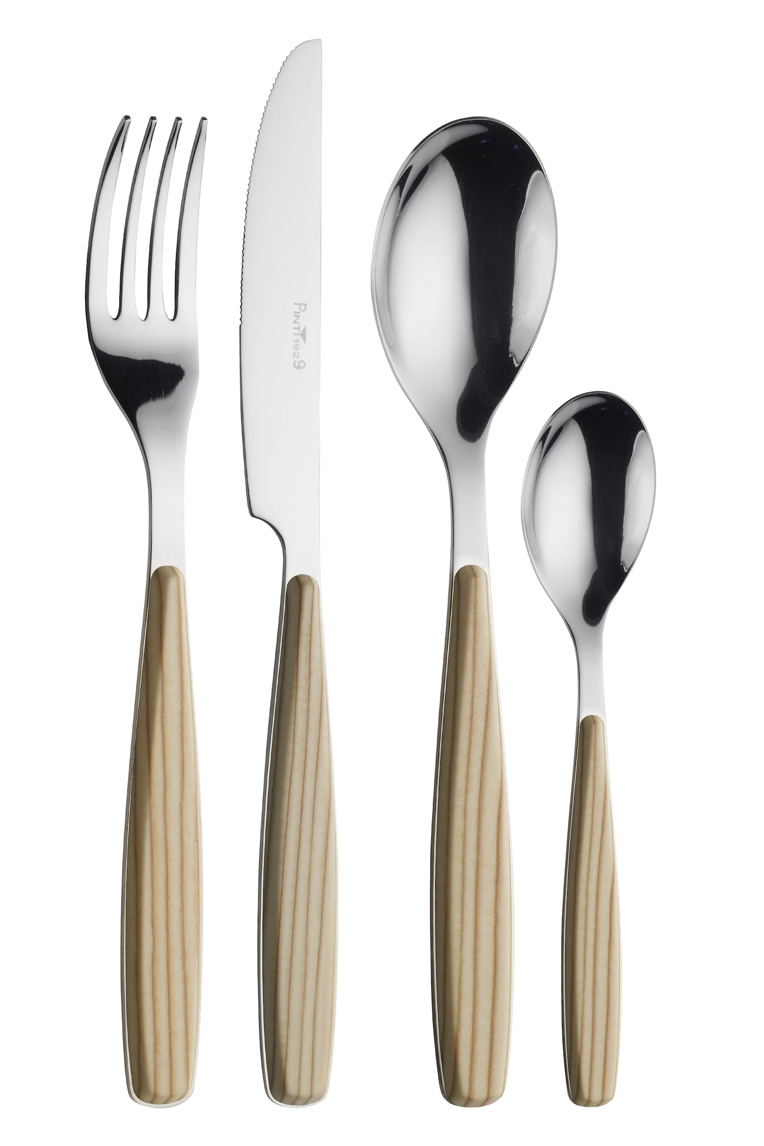 Riva 16 Pc Set - Punho De Bétula&aço Espelhado/Punho Em Ébano E Aço Espelhado/Punho Mogno & Aço Espelhado - 1