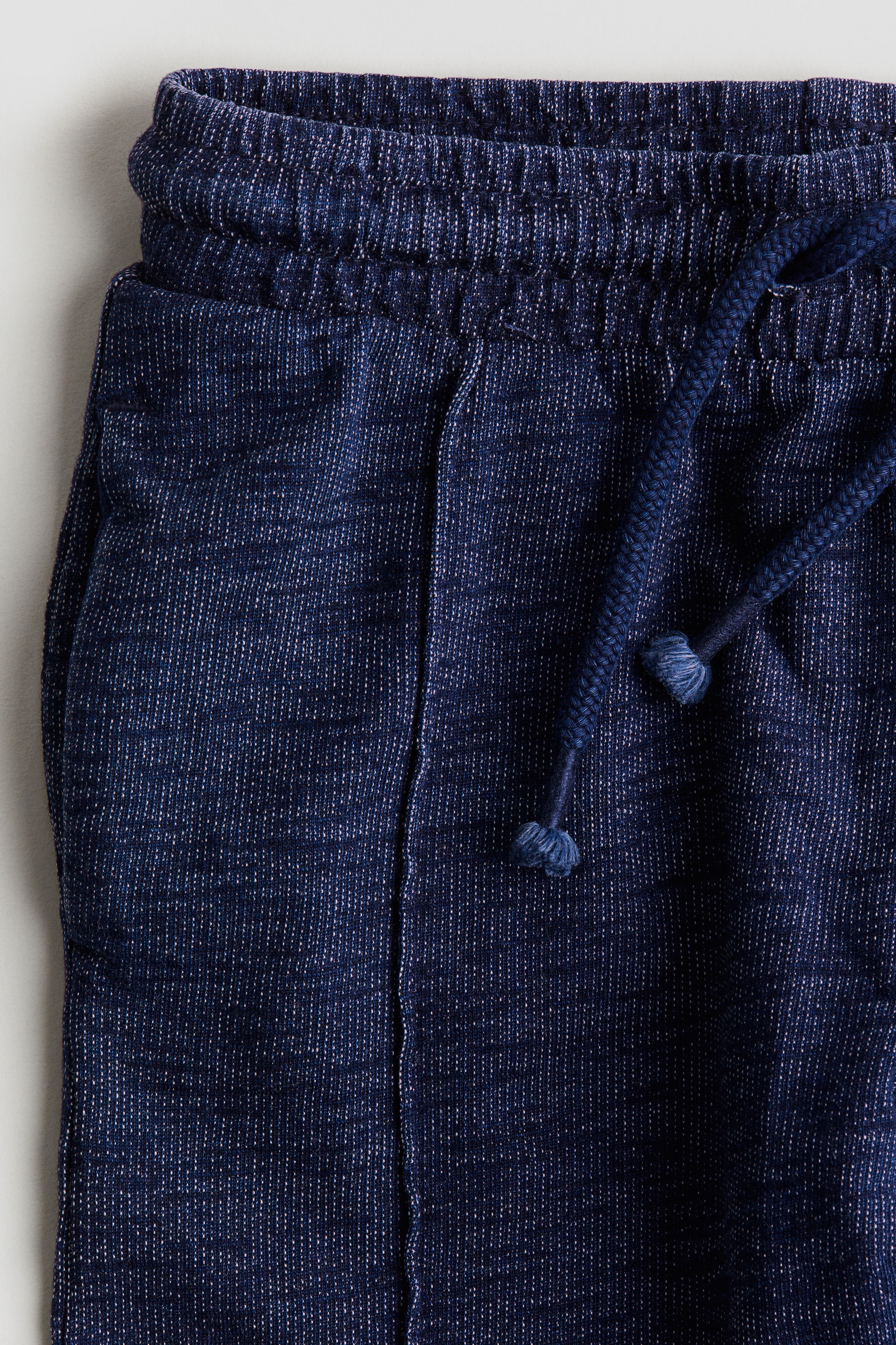 Creased Joggers - Dark blue melange - Kids | H&M CA