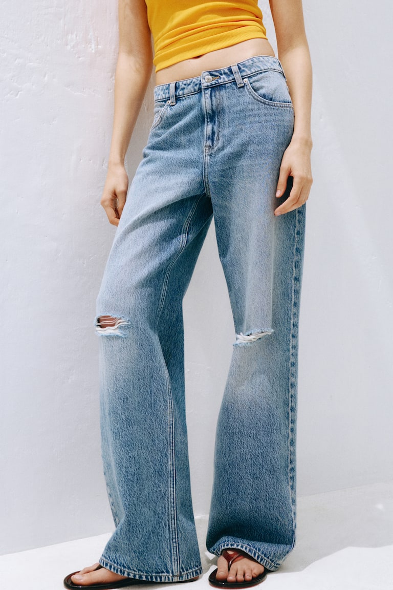 Wide High Jeans