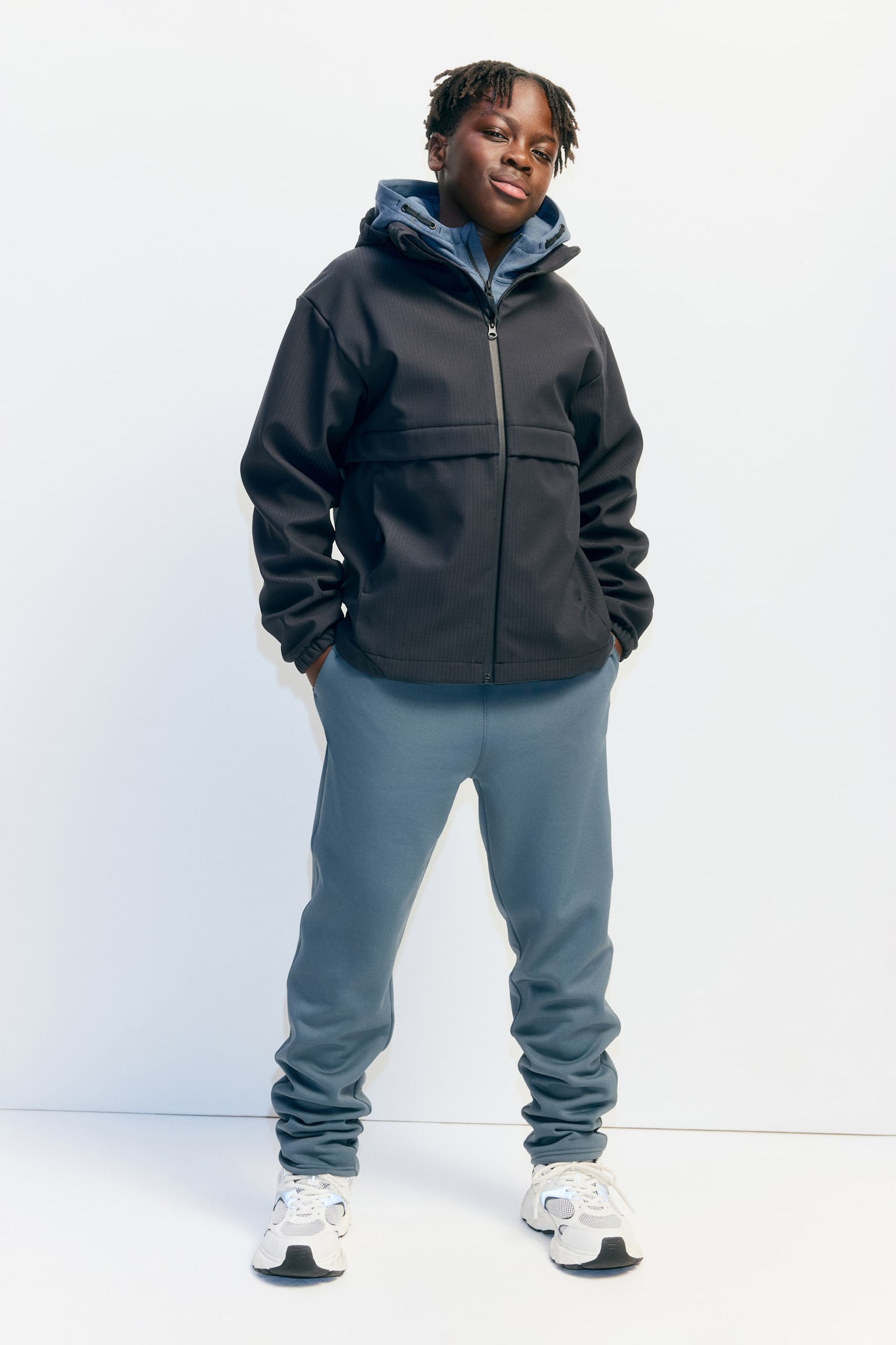 Warming sports joggers with ThermoMove™ - Teal/Black - 1