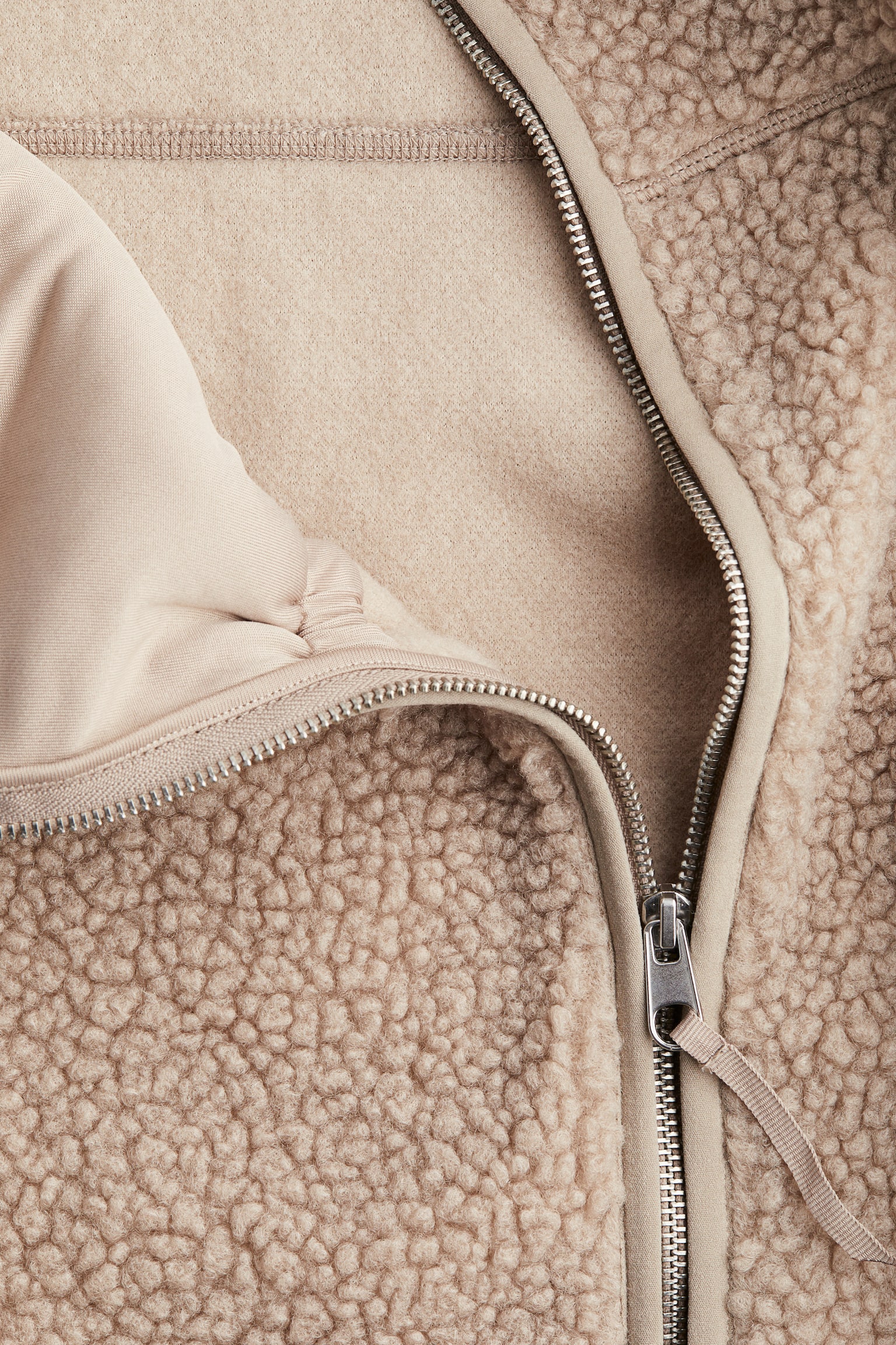 Женская куртка H&M Mama Before & After Babywearing Fleece, цвет: Бежевый — фото 10