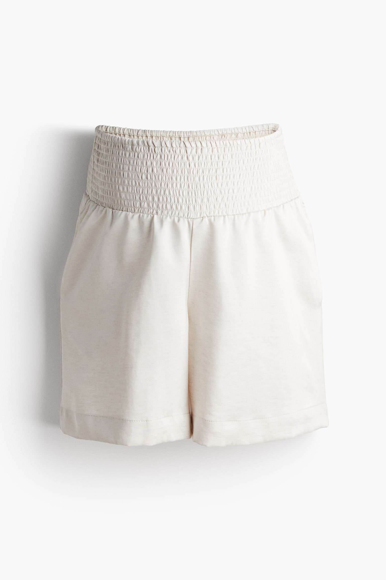 MAMA Before & After Satin Shorts - Cream/Black - 2