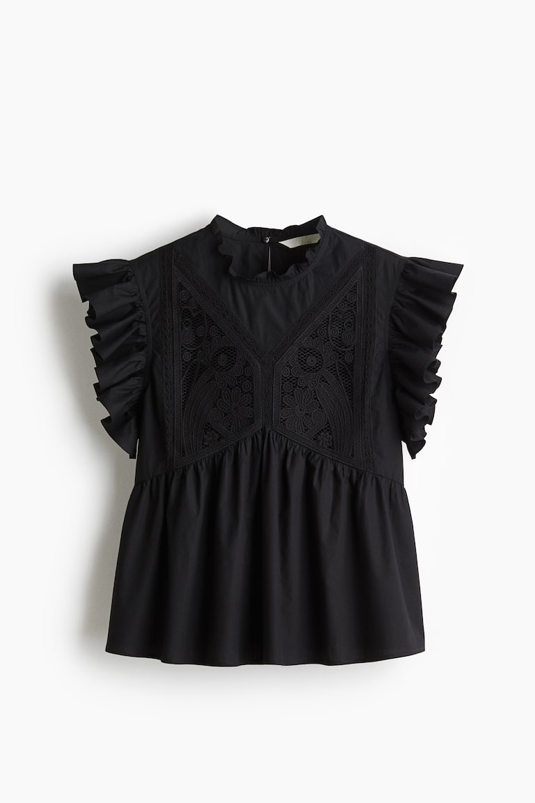 Pamučna bluza s ukrasnim vezom