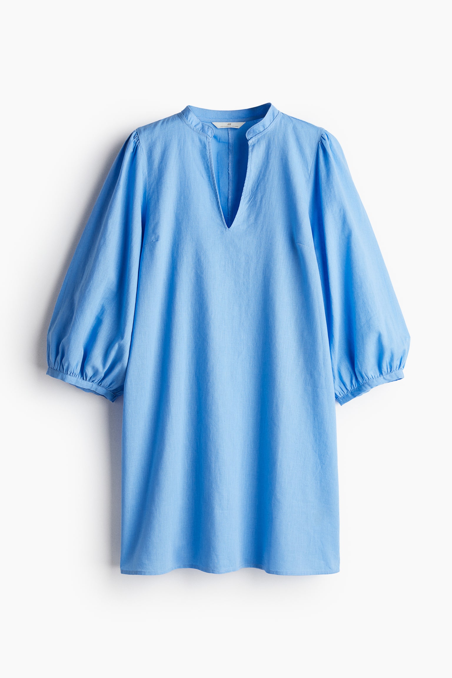 Linen Blend Dress - Blue/Blue/Stripe - 2