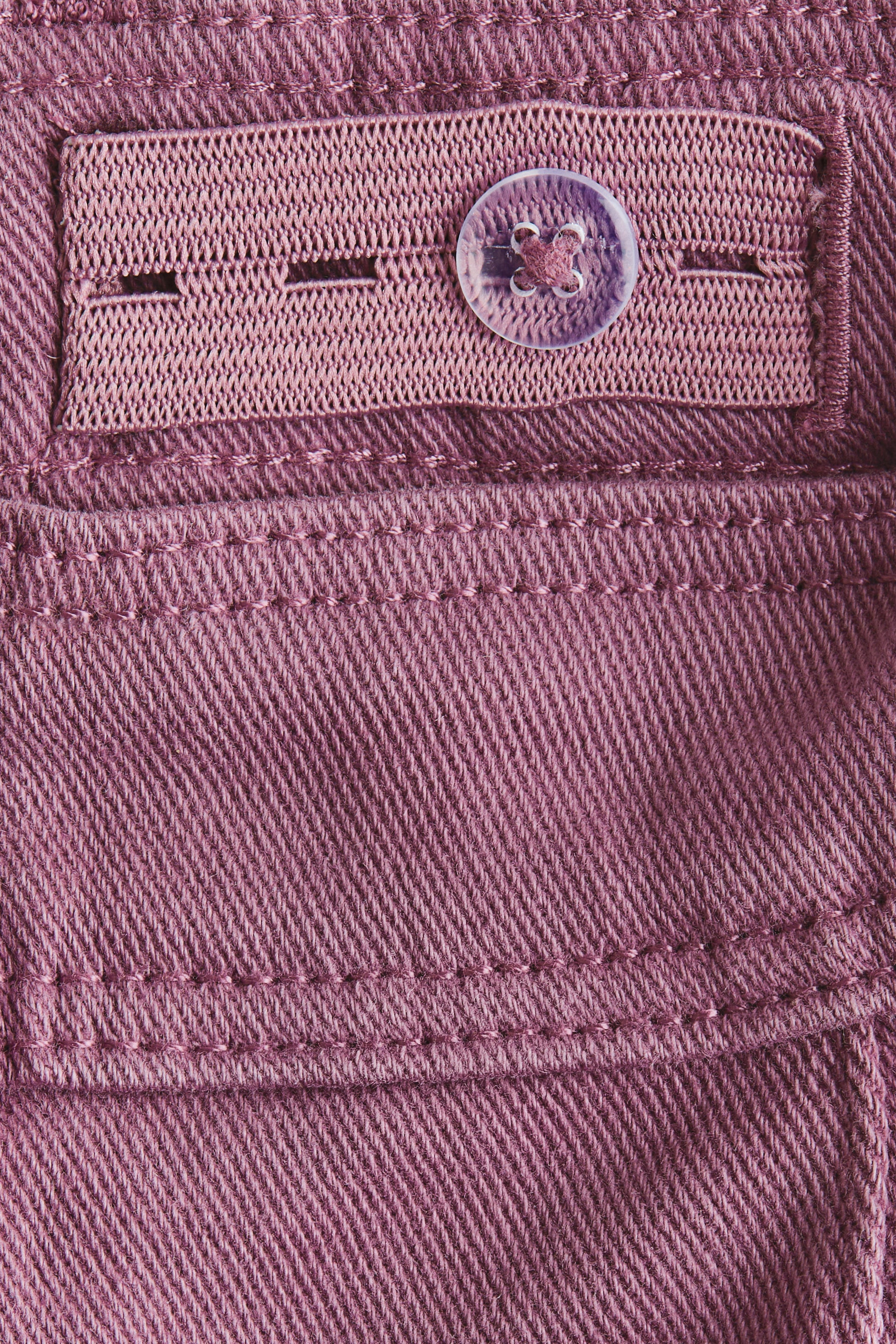 Wide-Leg Twill Pants