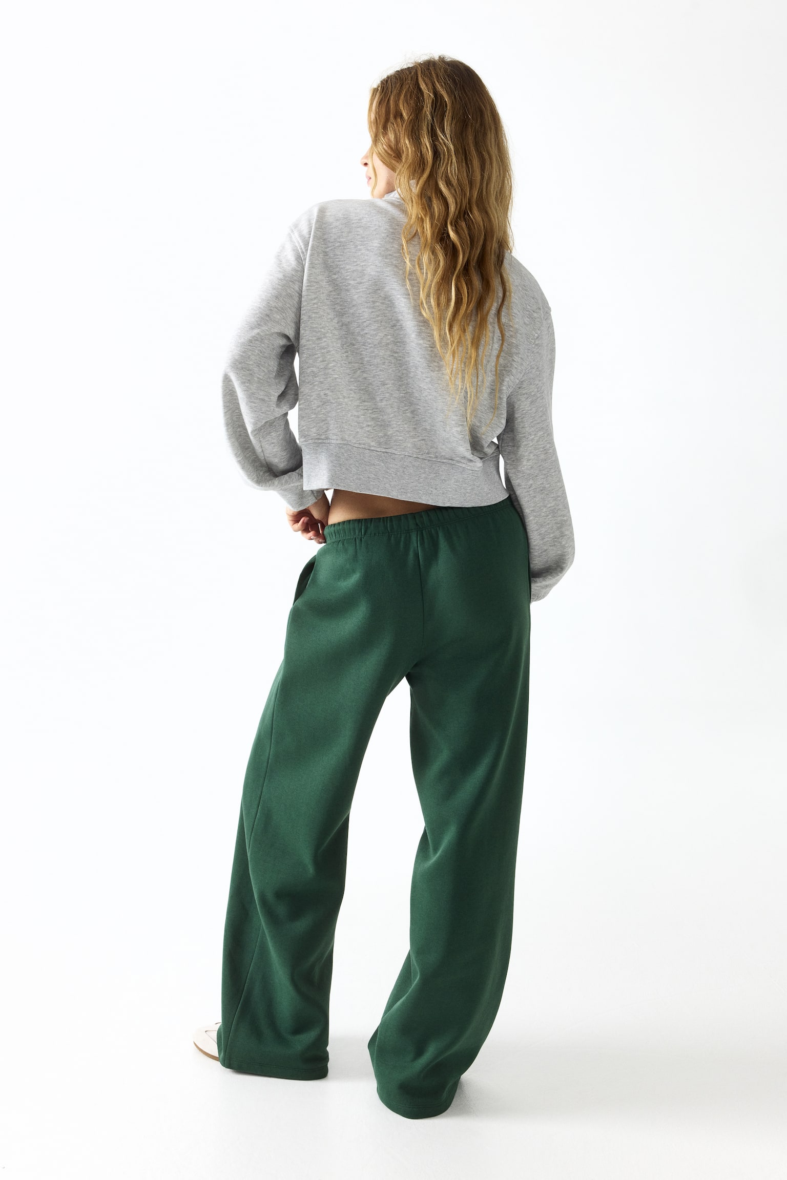 Wide joggers - Green/Navy blue/Dark grey/Grey marl/Dark plum purple/Rust red/Black/Light grey marl/Light pink/White/Burgundy/Navy blue/Light pink - 5