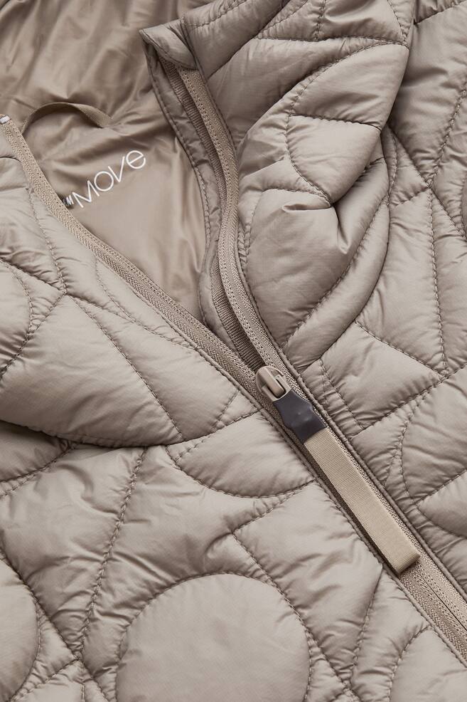 H&M+ THERMOLITE® quilted popover jacket - Beige - 5