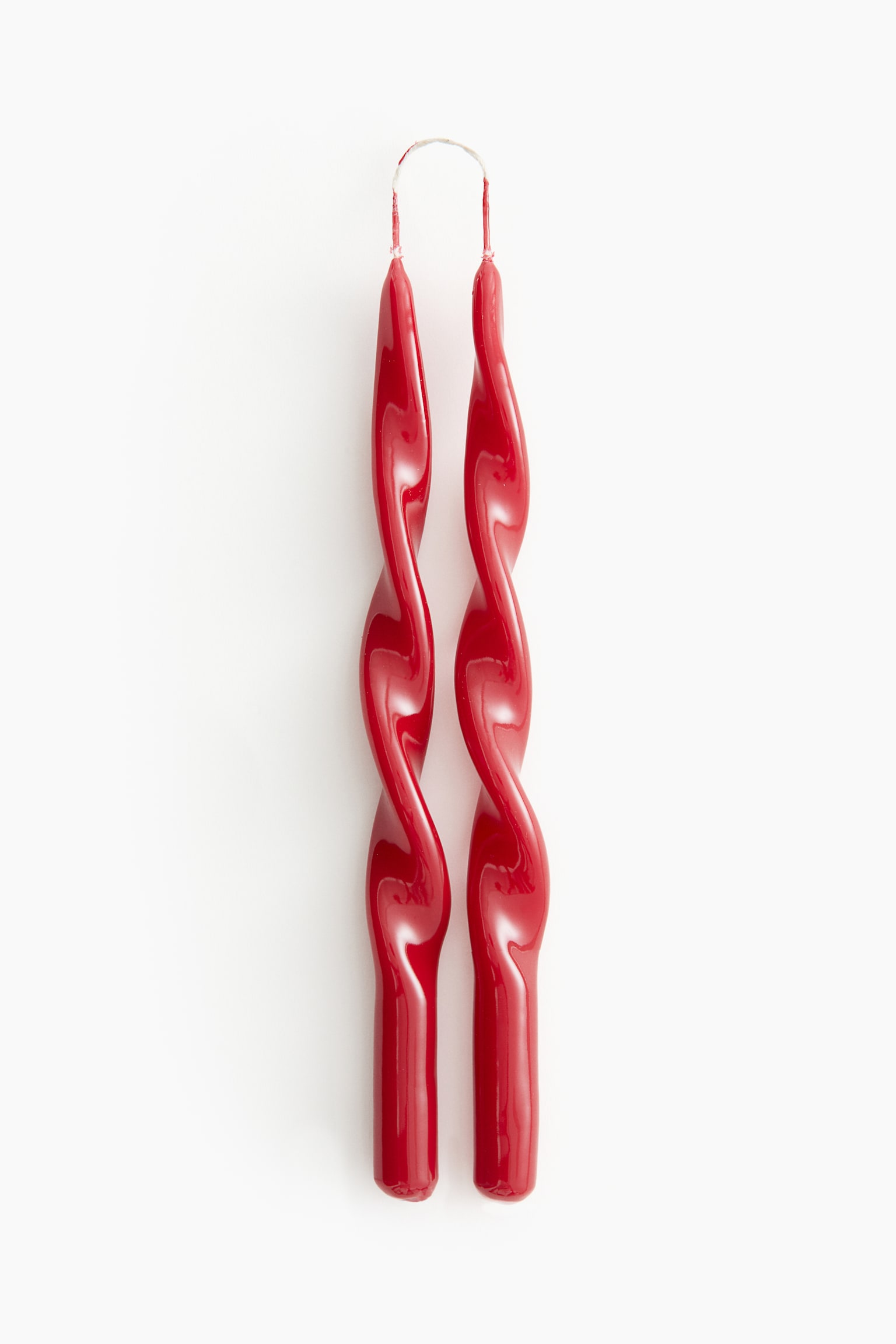 2-pack spiral taper candles - Red/Green/White - 1