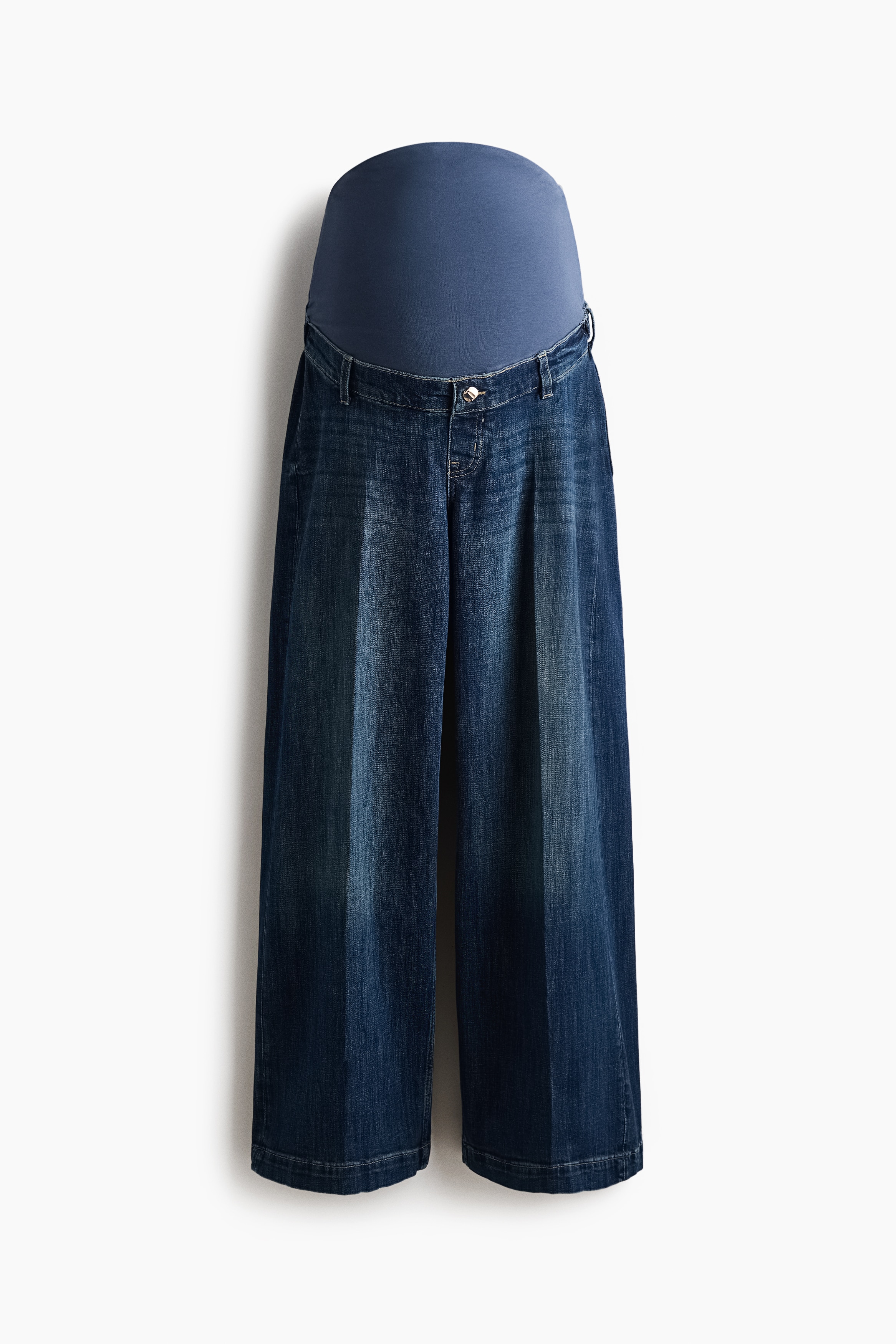 MAMA Wide Leg Jeans - Dark denim blue/Denim blue/Light denim blue