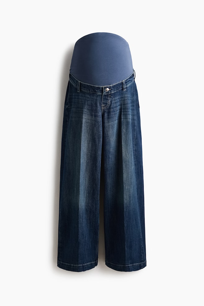 MAMA Wide Leg Jeans - Dark denim blue/Denim blue - 1