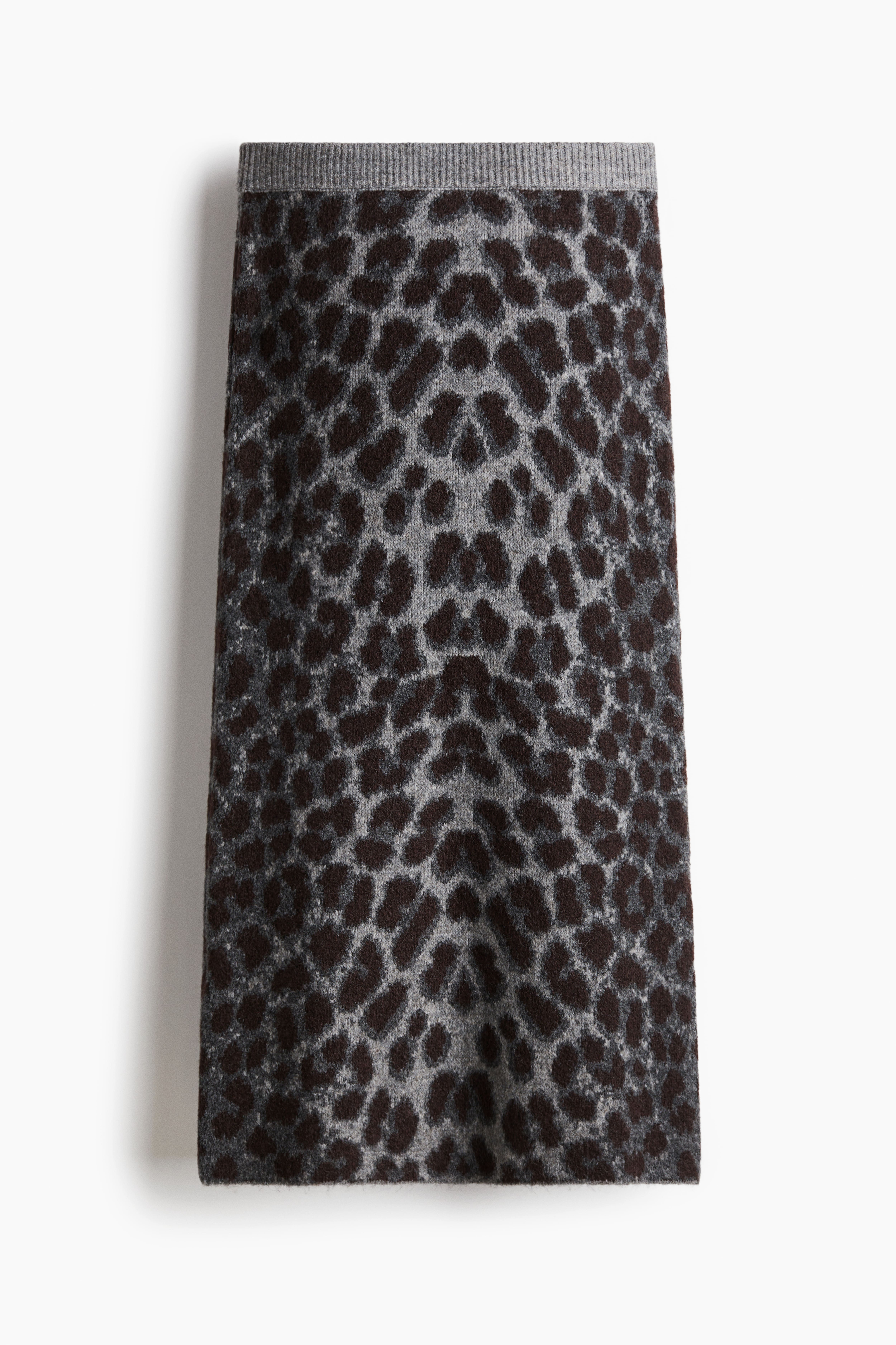 Jupe en tricot jacquard