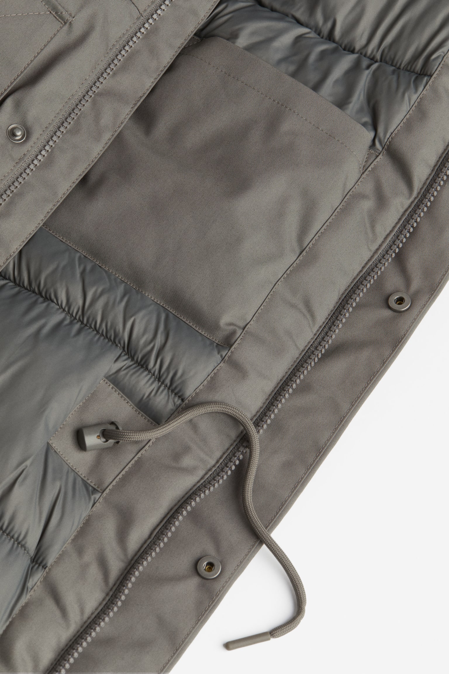 Regular Fit 2-layer insulated parka - Dark grey/Black - 7