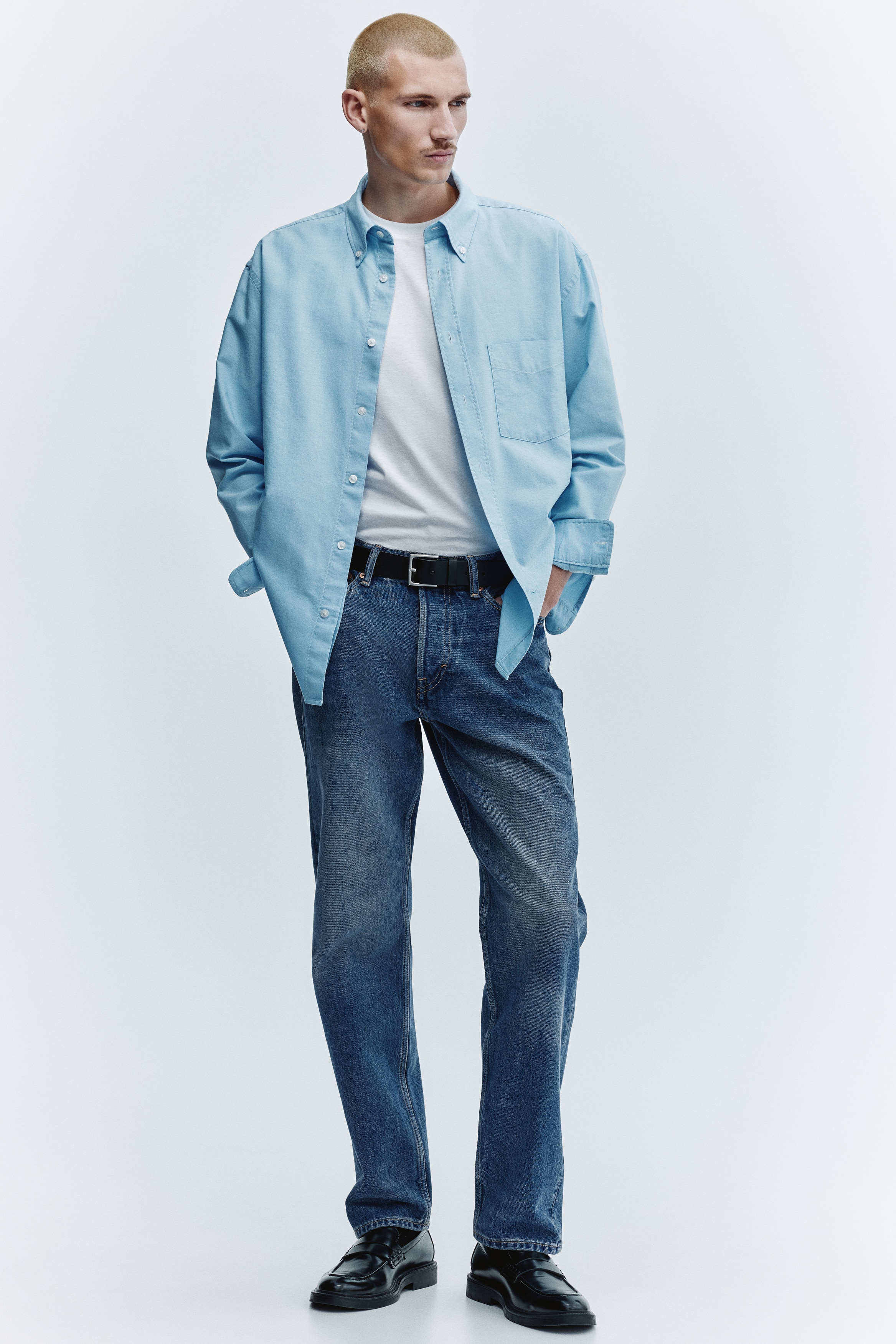 Original Straight Jeans - Albastru-mediu/Negru-prespălat/Albastru-denim prespălat/Albastru-denim deschis