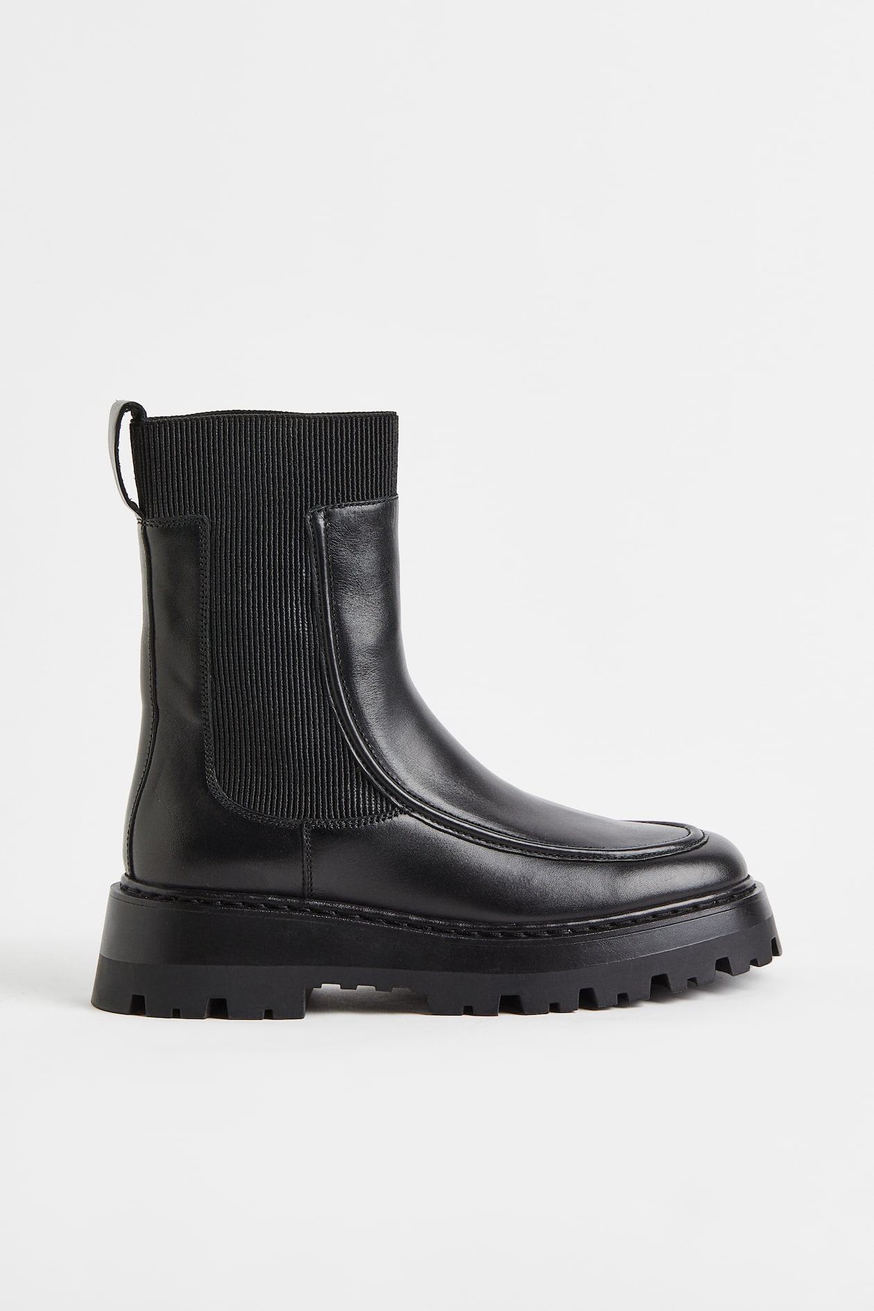 Leather Chelsea boots - High heel - Black - Ladies | H&M GB