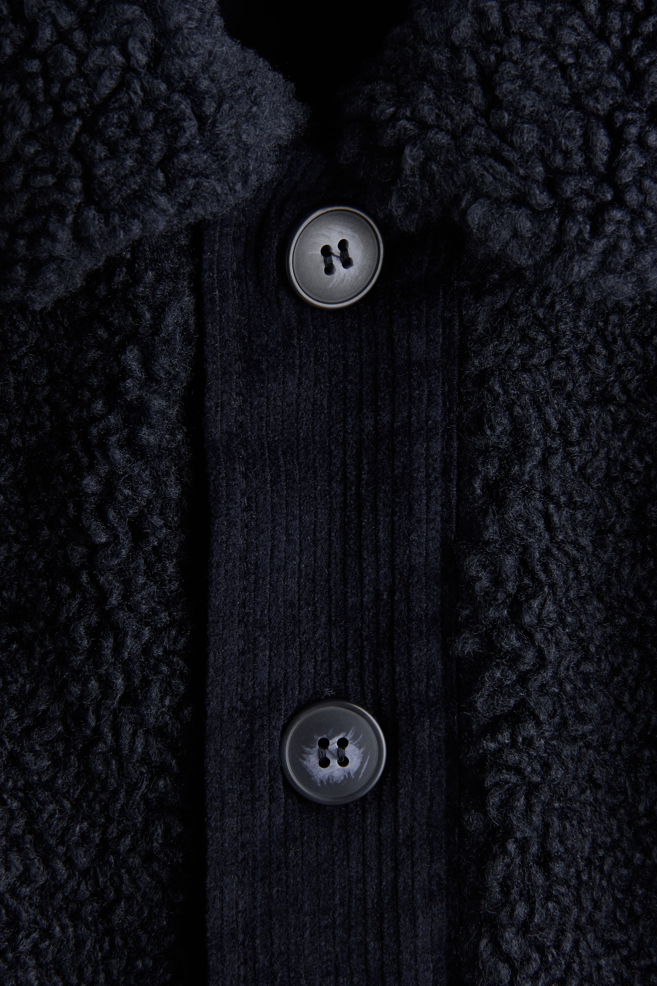 Teddy Fleece Jacket with Collar