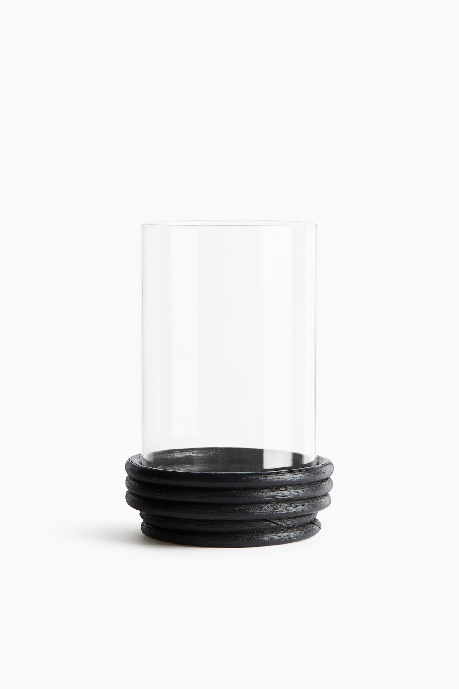 Small glass lantern - Black - 1