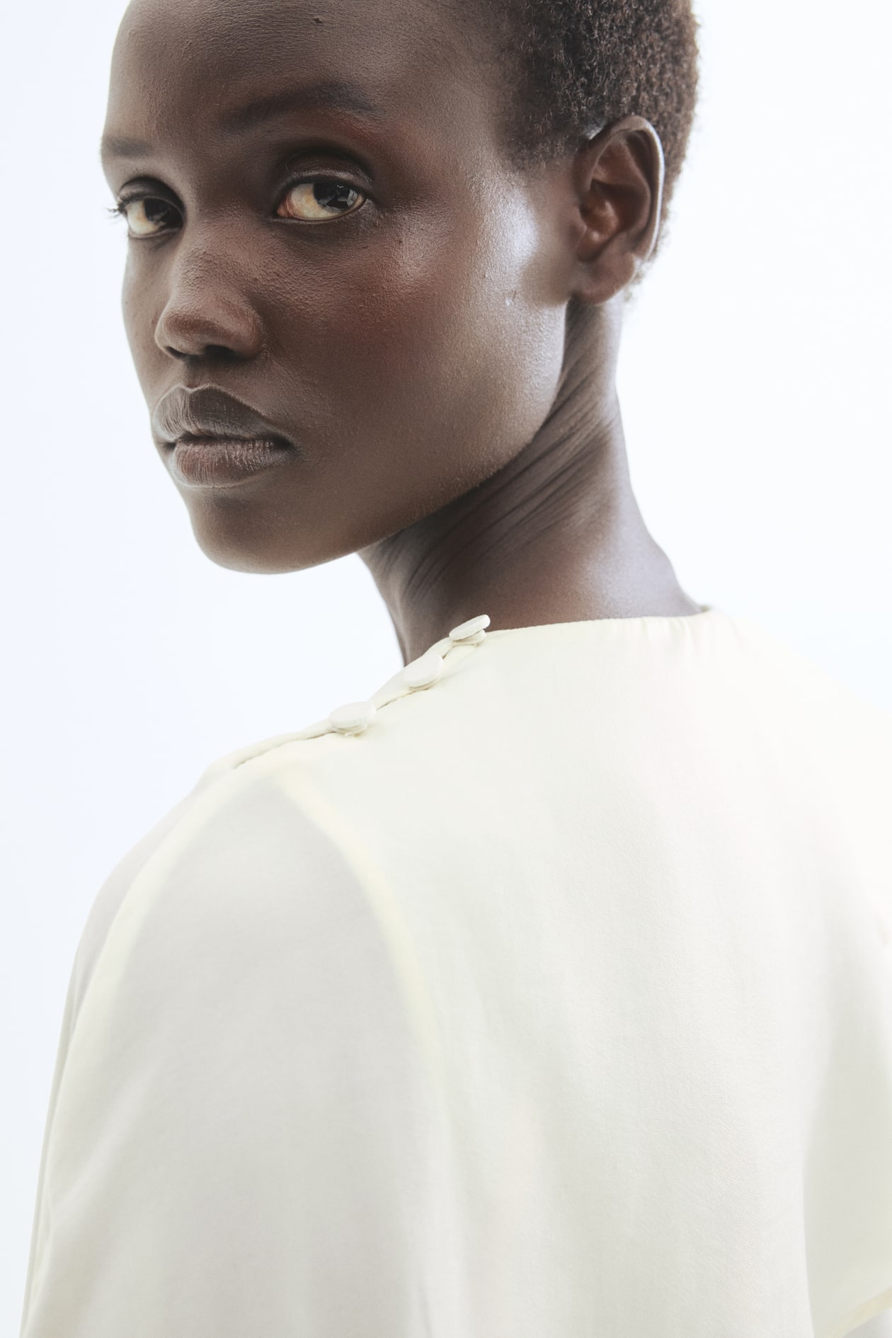 Cape-Detail Blouse - image 2