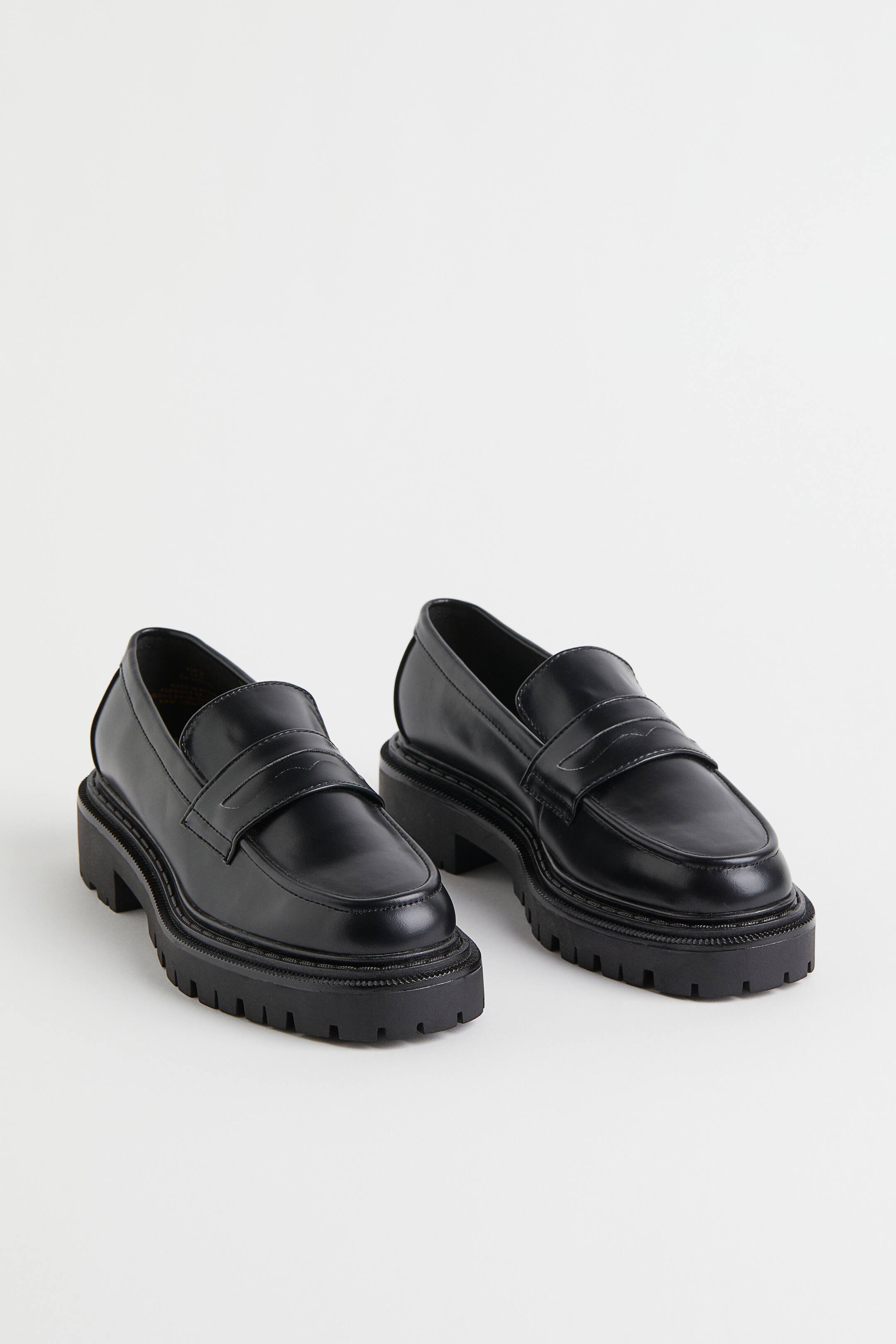 Chunky Loafers - Low heel - Black - Ladies | H&M US