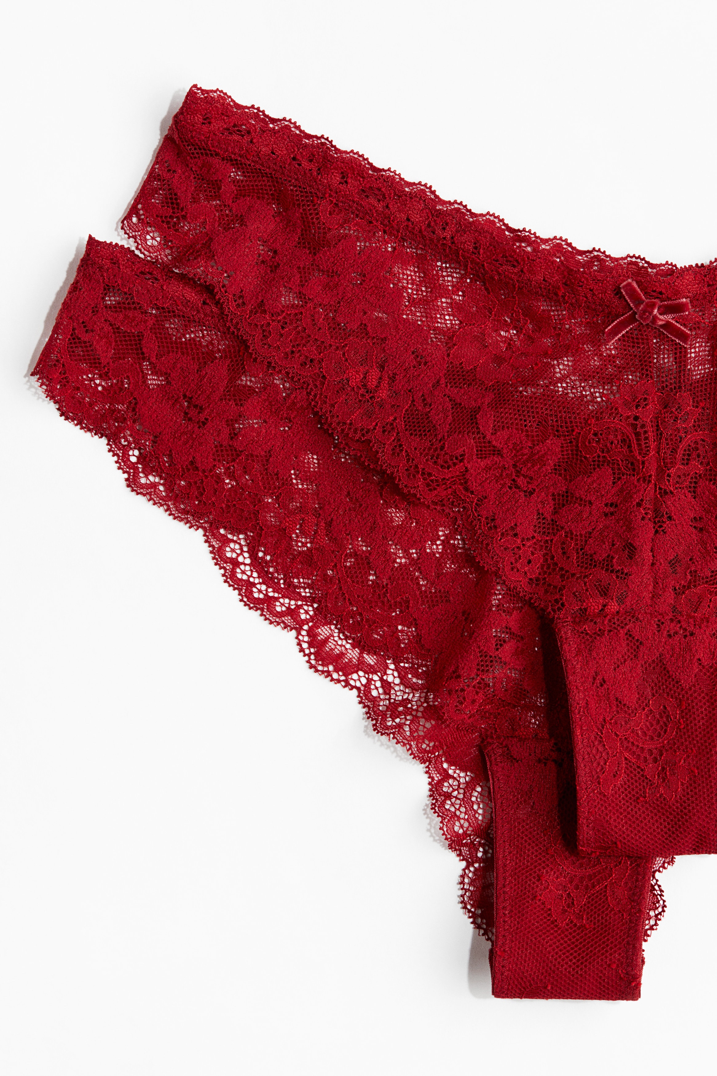 2-pack lace Brazilian briefs