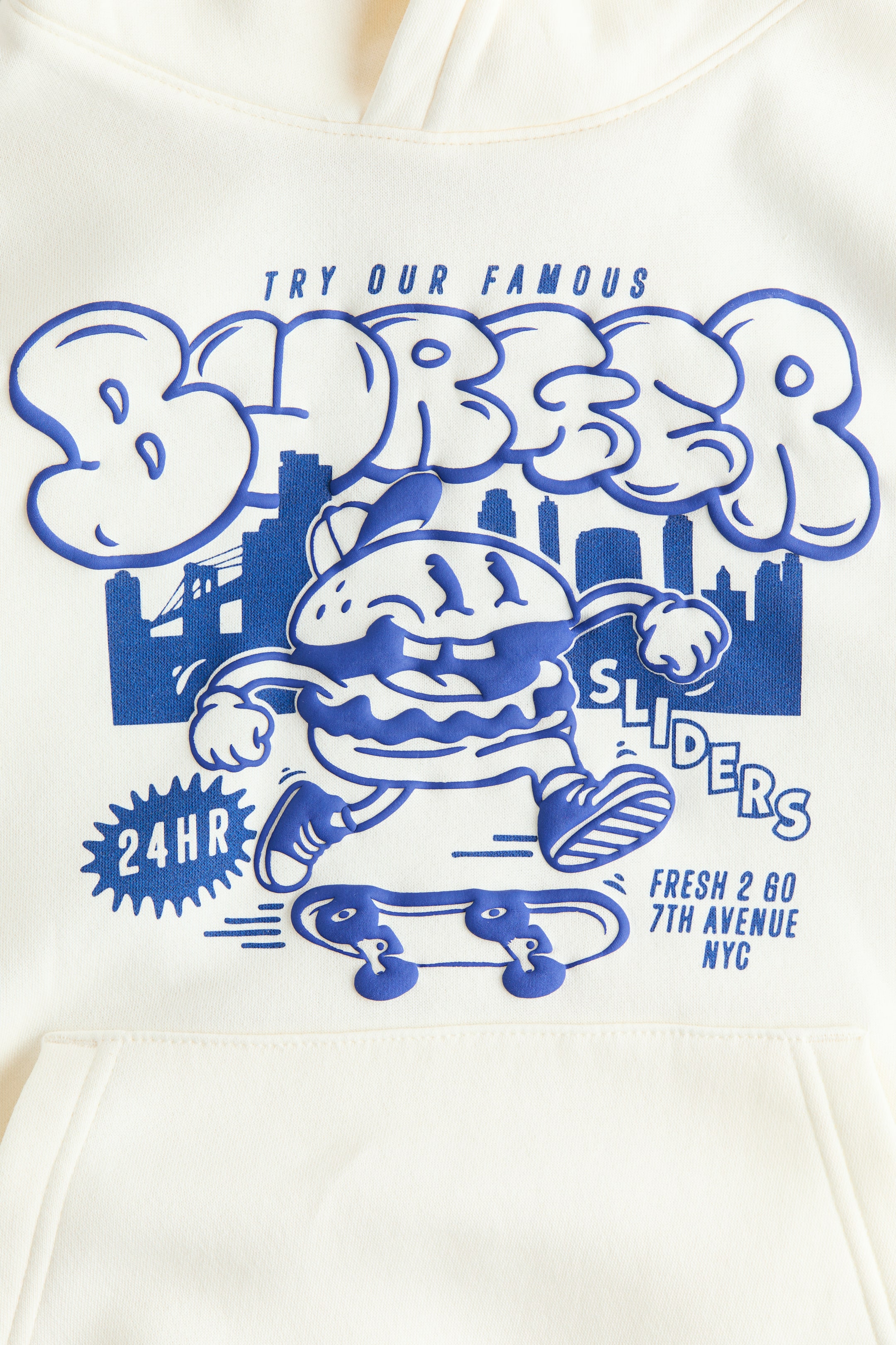 View larger image: Hoodie - Cream/Burger - Kids | H&M IN 2