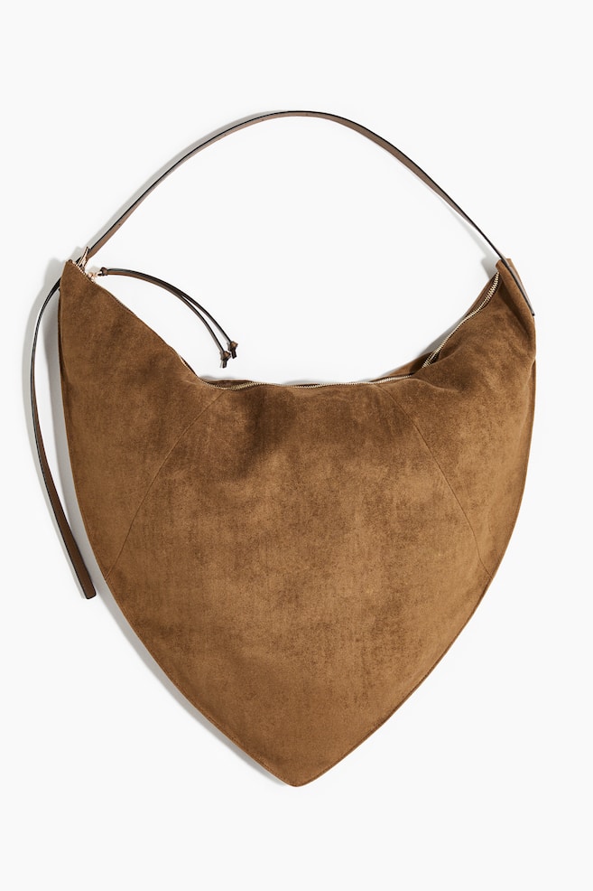 Triangular crossbody bag - Beige - 1