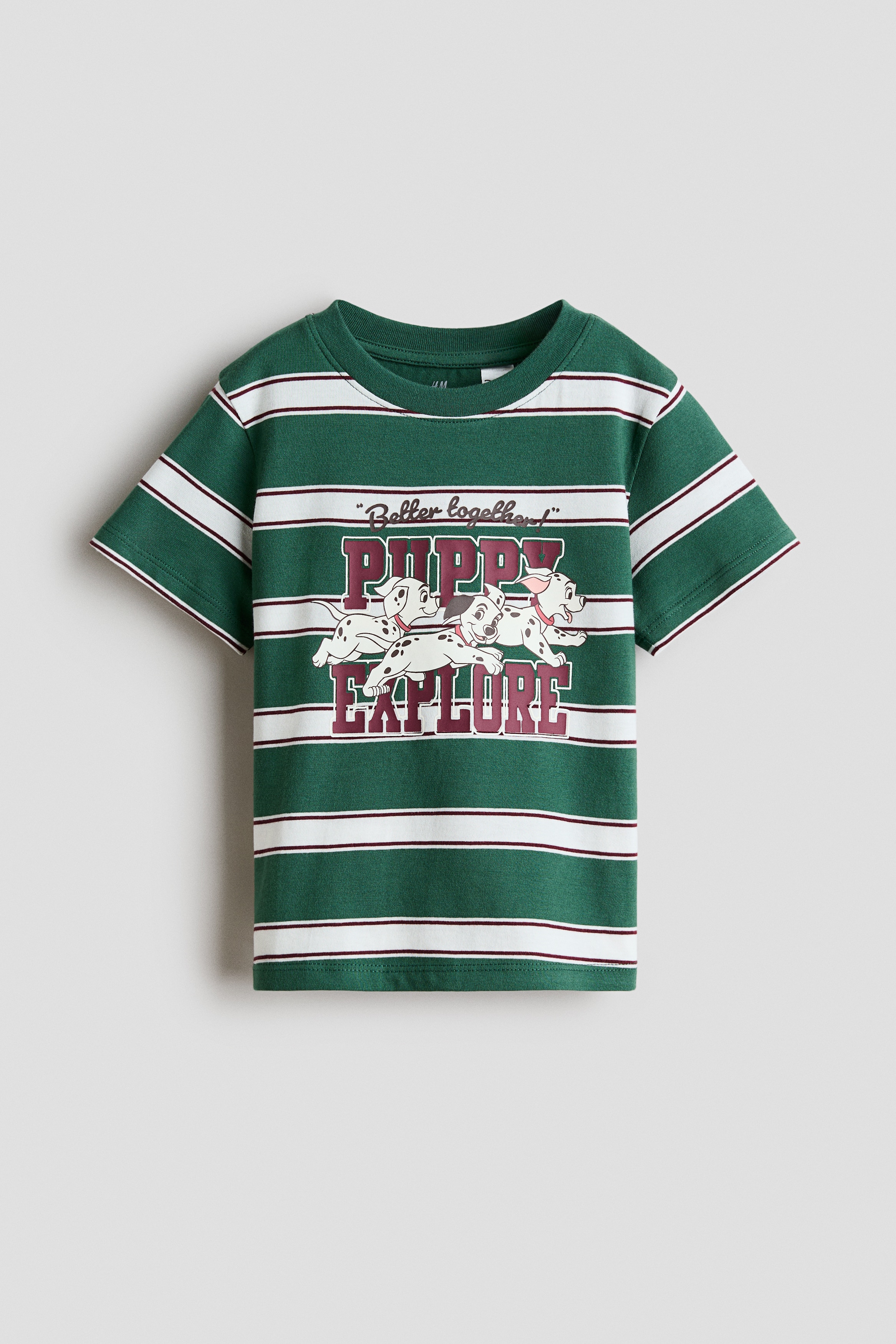 Cotton T-Shirt with Printed Motif - Dark green/101 Dalmatians/Ivory/101 Dalmatians/Dark red/Tom and Jerry/Navy blue/Batman
