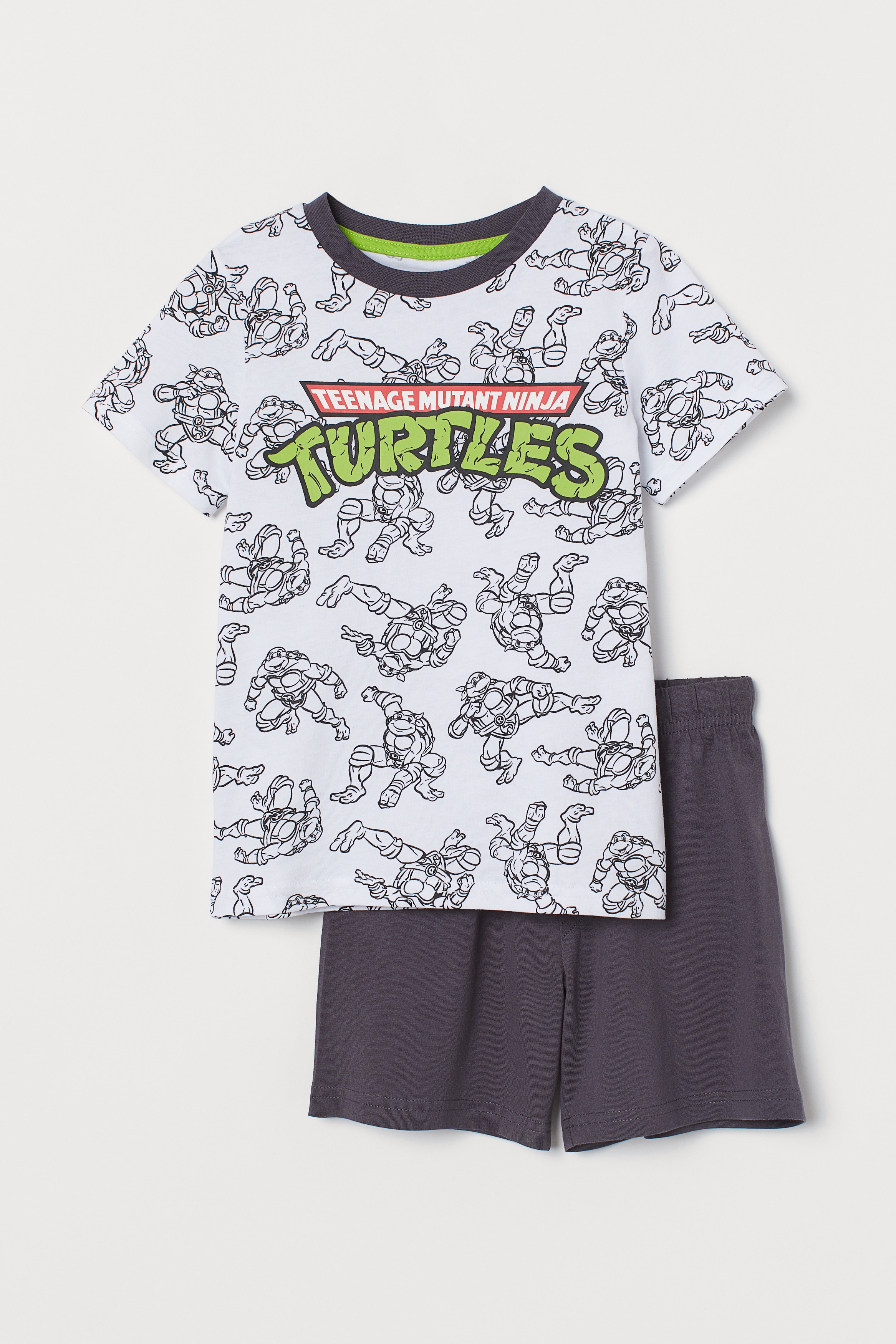 Printed pyjamas Dark grey Turtles Kids H M GB