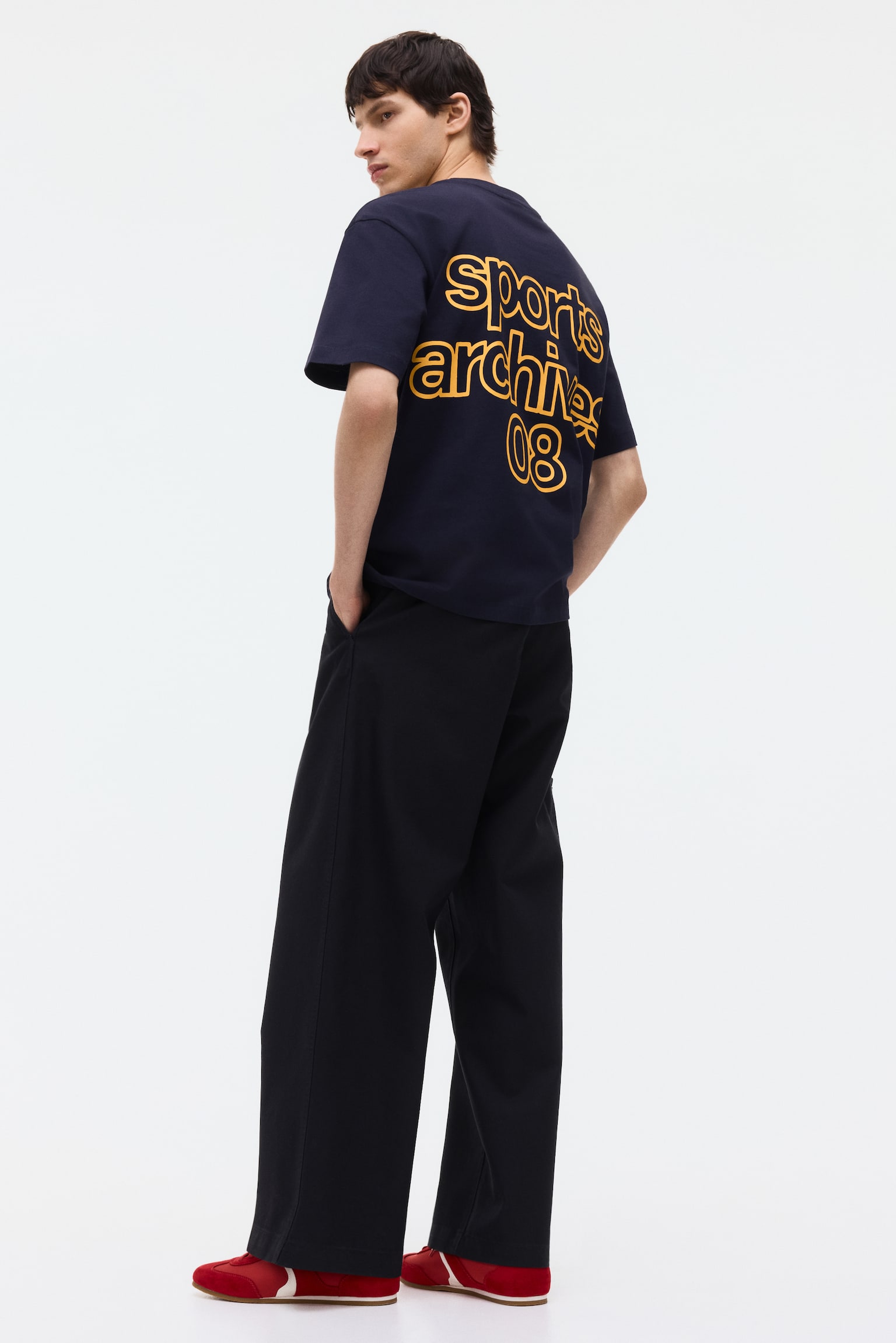 Loose-Fit Printed T-Shirt - Dark gray/Sports Archives 08/White/SoHo NYC/Burgundy/Athletics - 7