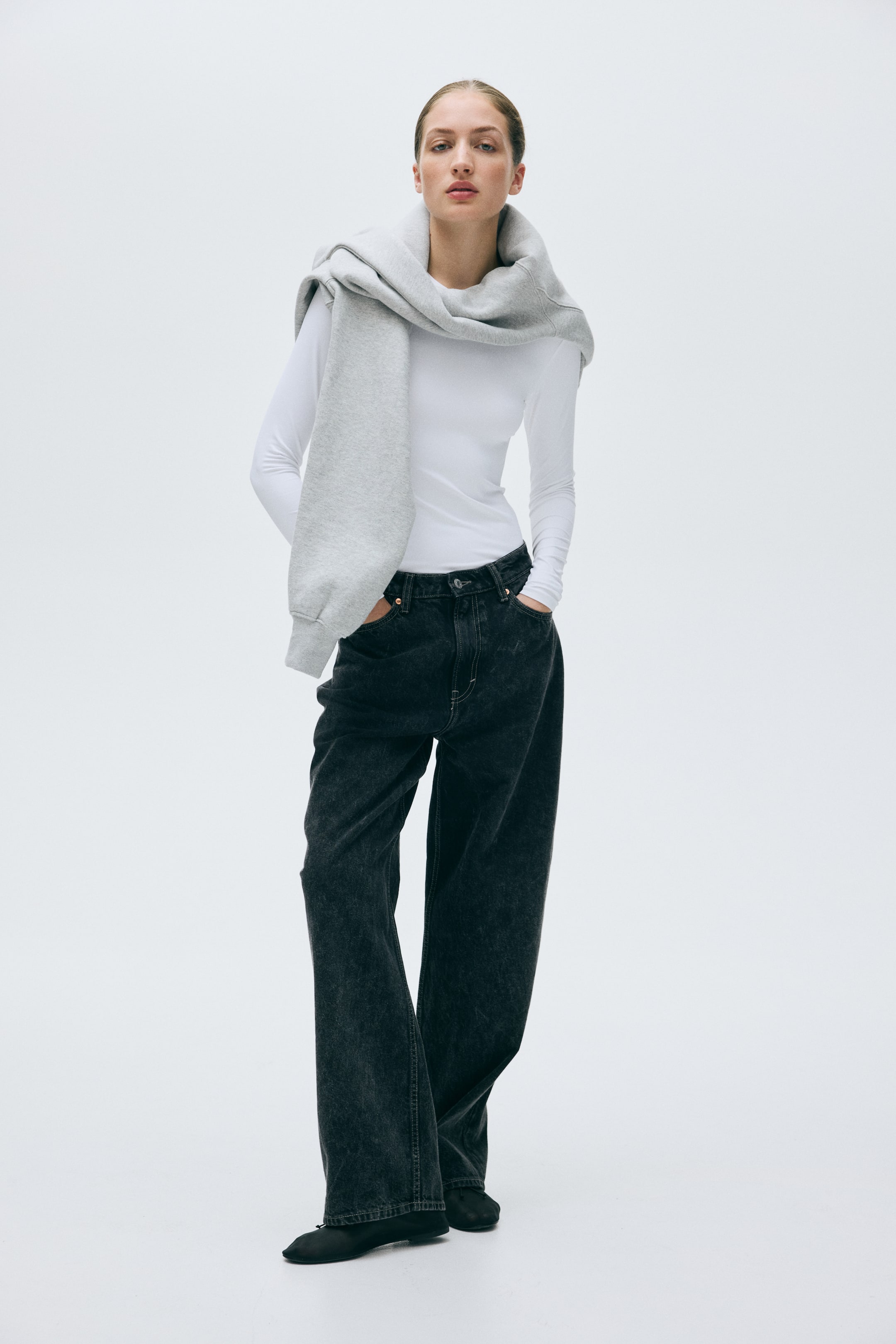 Long-sleeved Microfiber Top