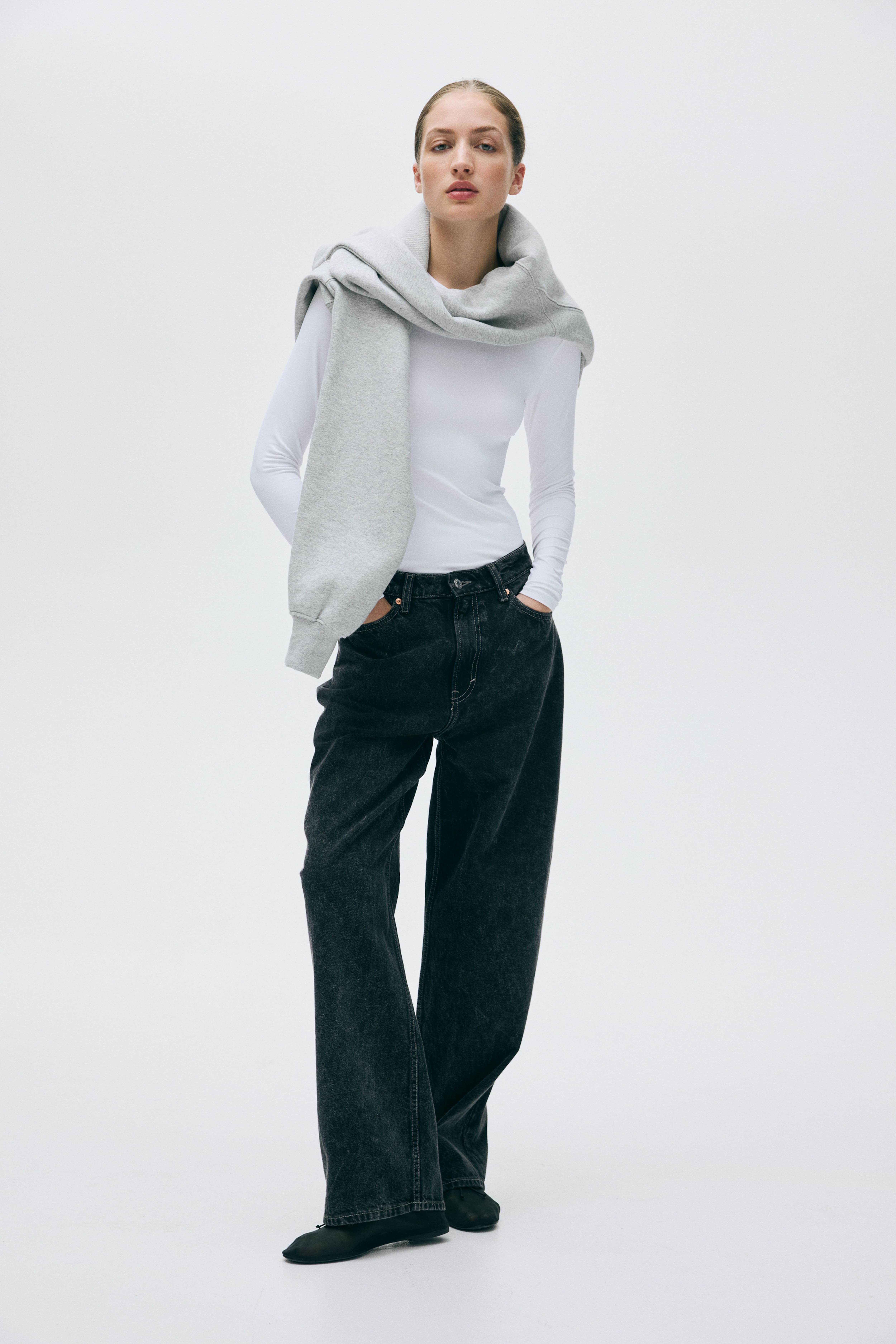 Long-sleeved Microfiber Top