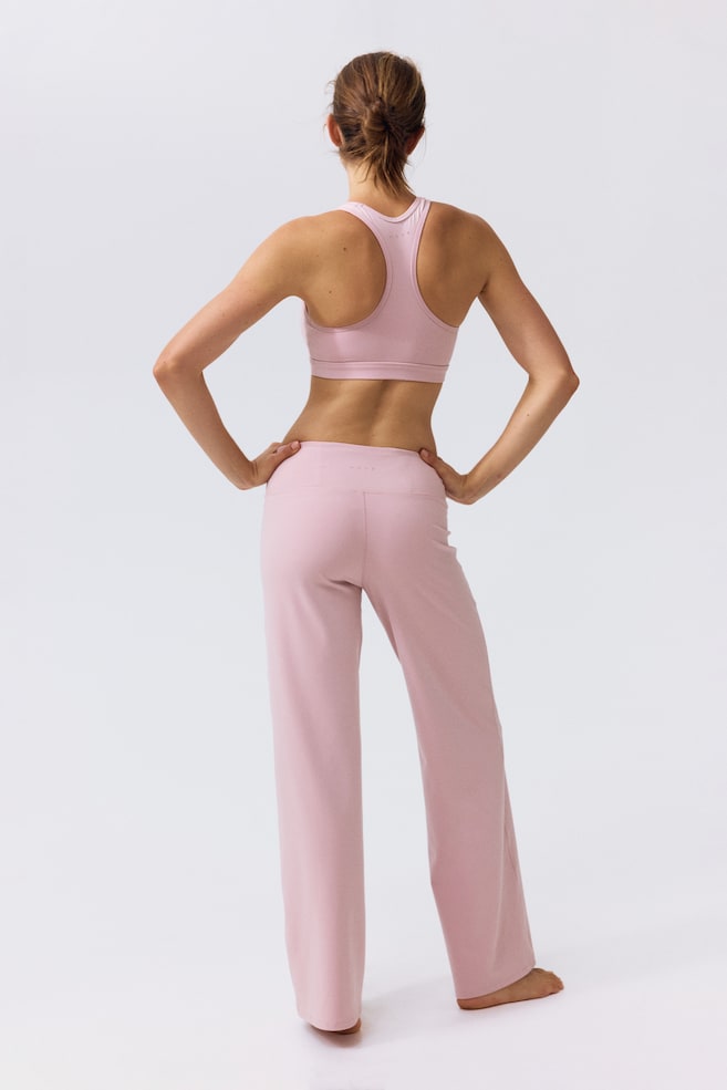 Wide-Leg Sports Leggings with SoftMove™-Blush pink - 4