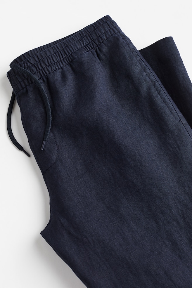 Regular Fit Linen trousers - Navy blue/Cream/Black/Light beige/dc/dc - 4