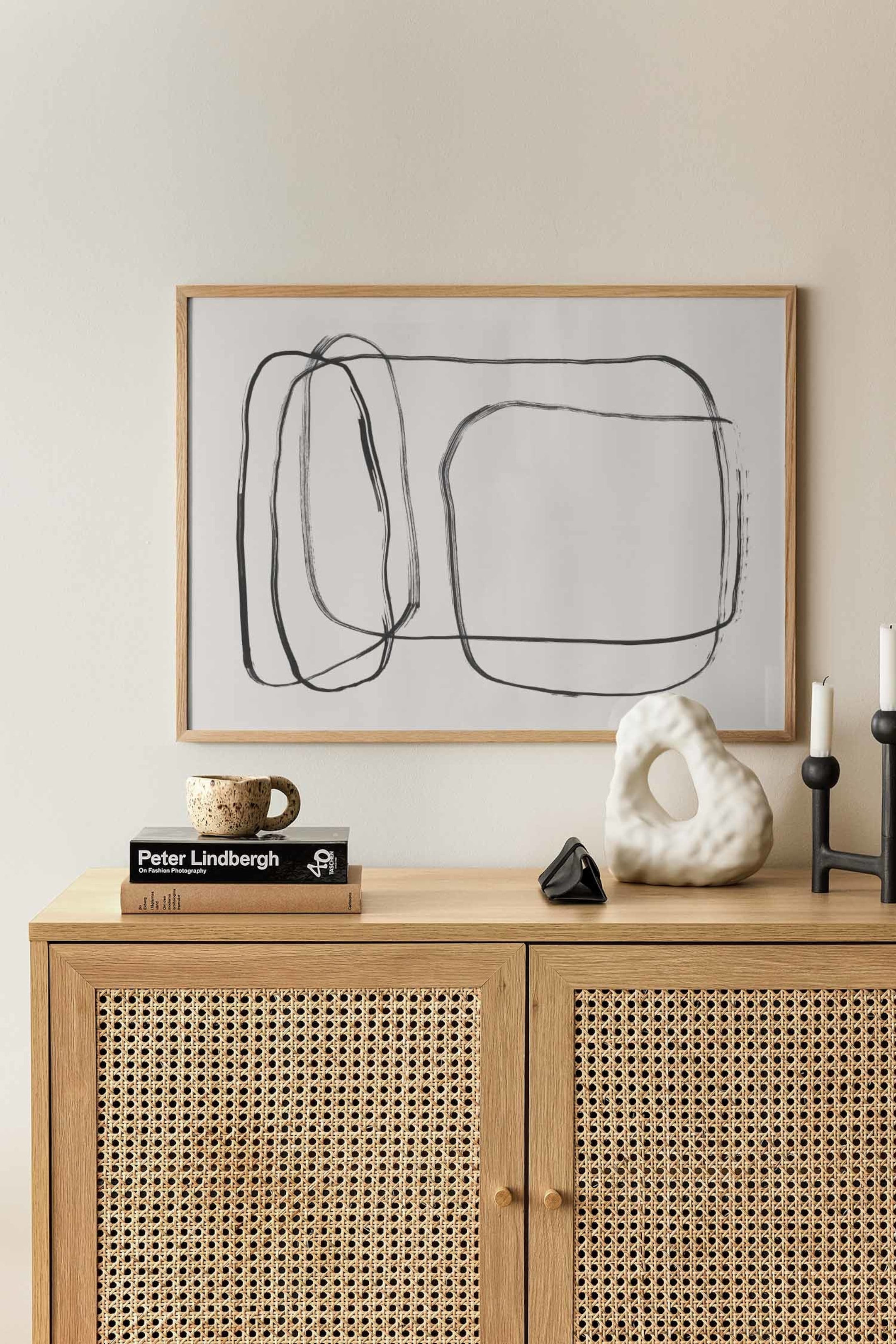 Näytä suurempi kuva: Scribble Juliste - Beige/musta - Postery - Home All | H&M FI 1