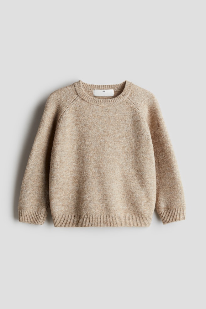 Pullover mit Raglanärmeln - Beige - 1