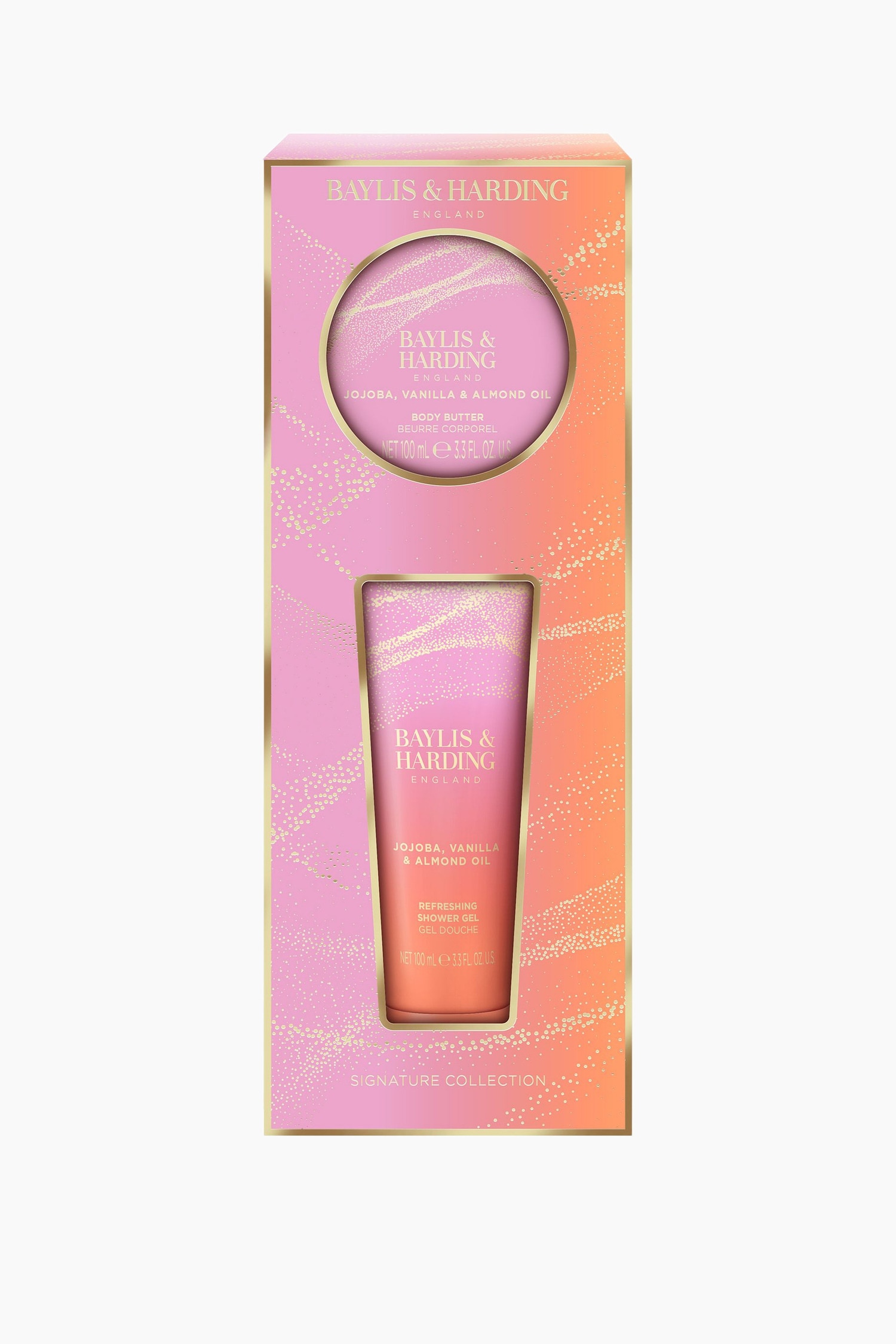 Baylis & Harding - Jojoba, Vanilla & Almond Oil Body Duo Gift Set - Jojoba, Vanilla & Almond Oil