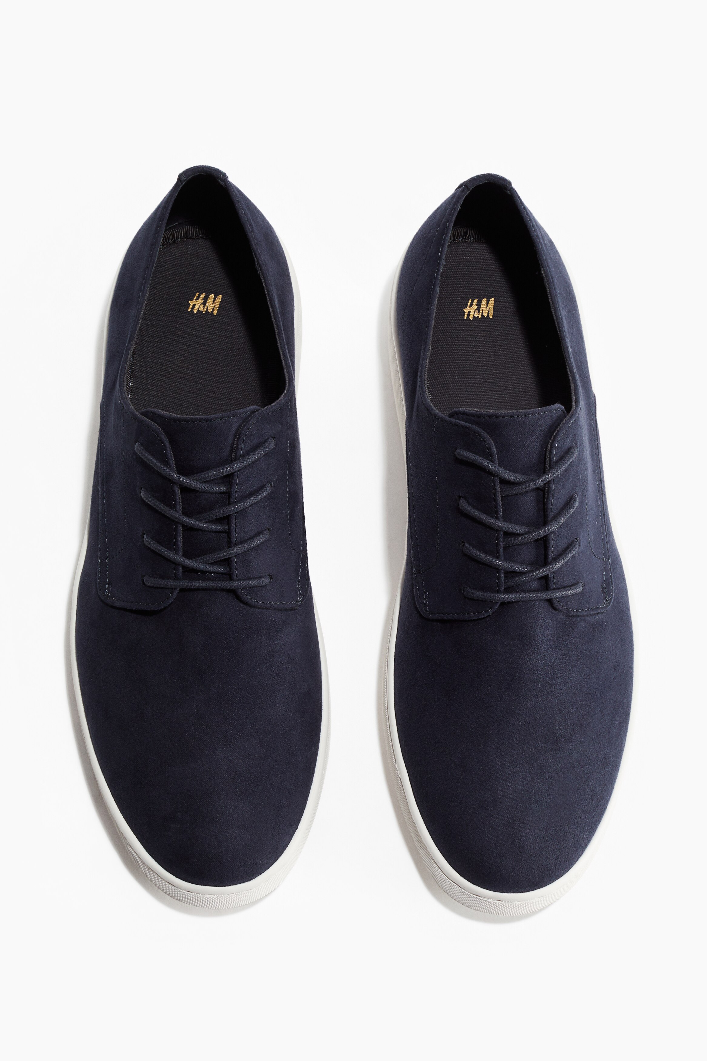 H&M Navy Suede Derby Shoes H&M Derby Shoes Mens Shoes Size 10.5 Black Suede Lace Up  main image 2