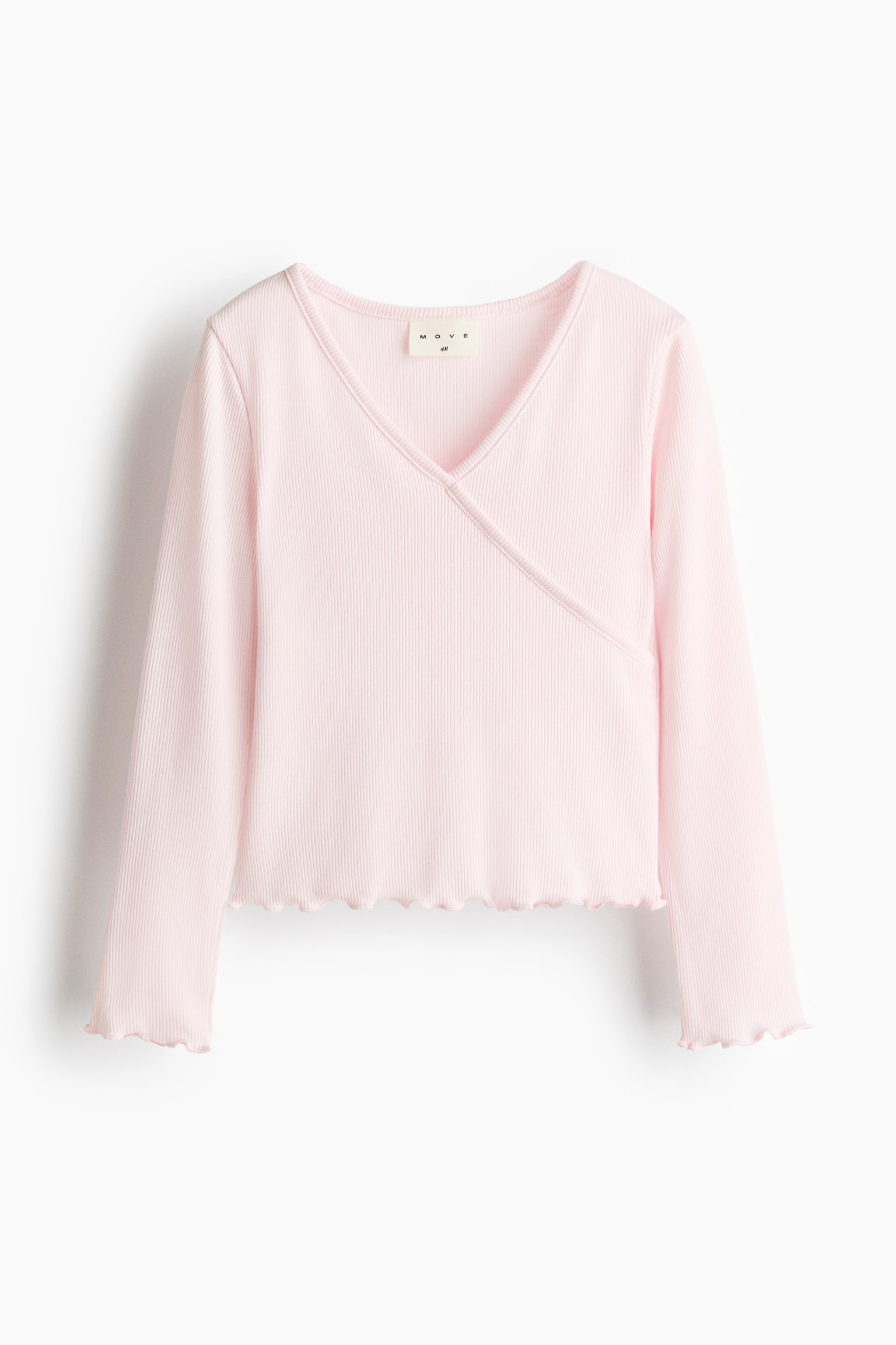 Top deportivo con diseño cruzado - Rosa claro/Morado tenue/Crema/Rosa - 2