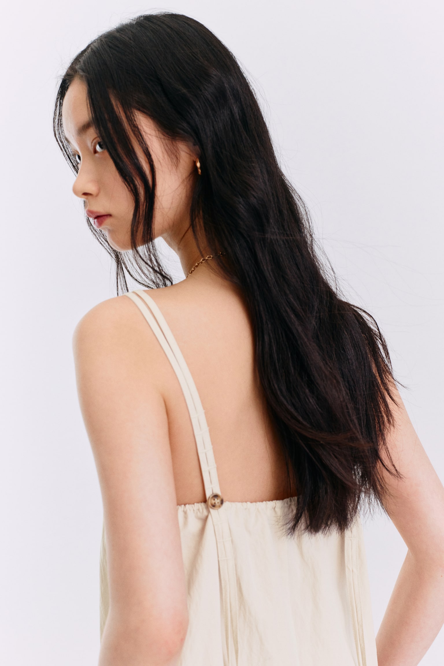 Strappy Dress - Light beige/Black - 7