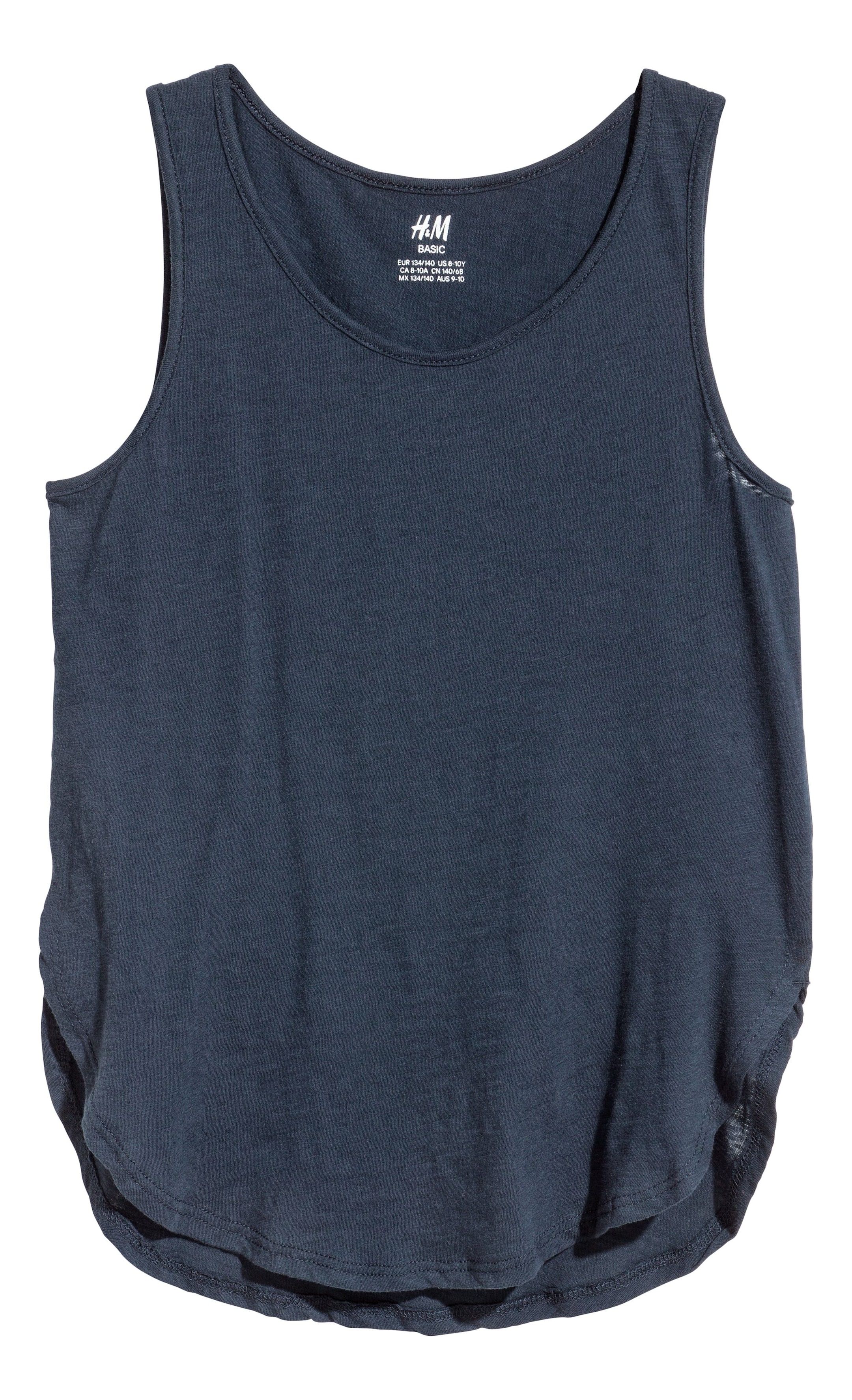 Näytä suurempi kuva: Trikoinen tanktoppi - Tummansininen - Kids | H&M FI 1