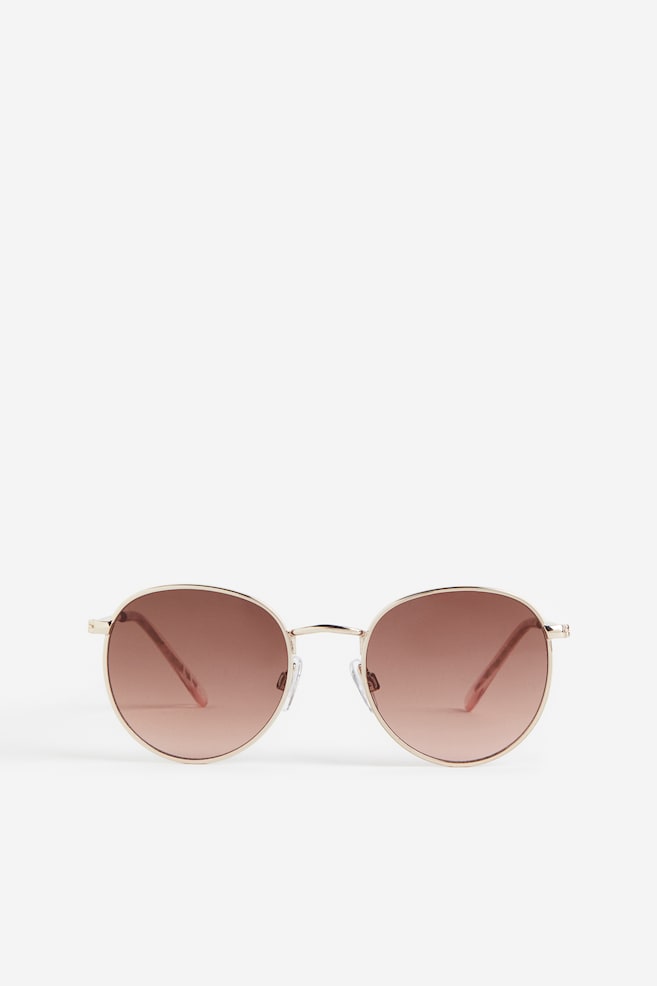 Round sunglasses - Gold-coloured - 1