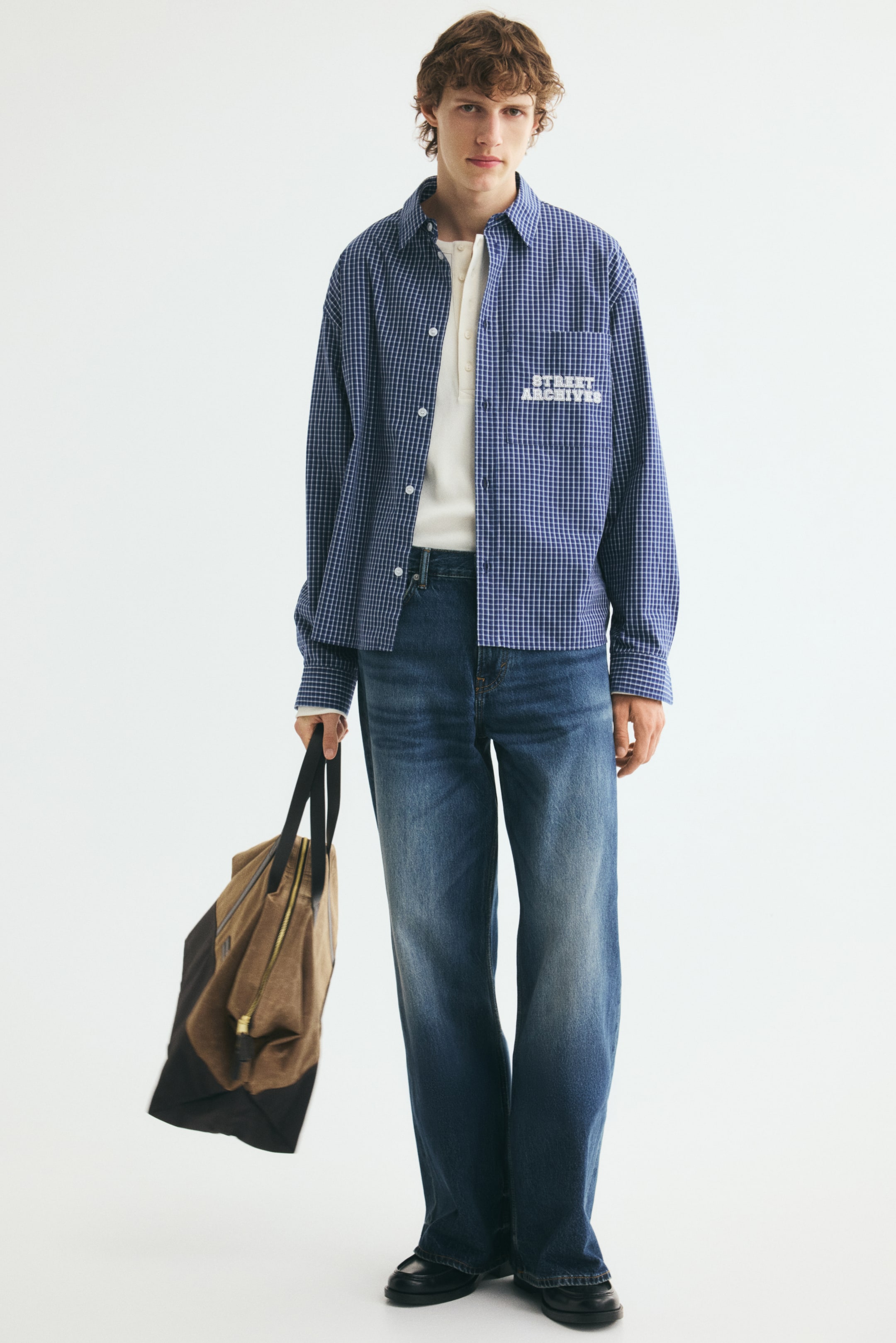 Relaxed-Fit Printed Cotton Poplin Shirt