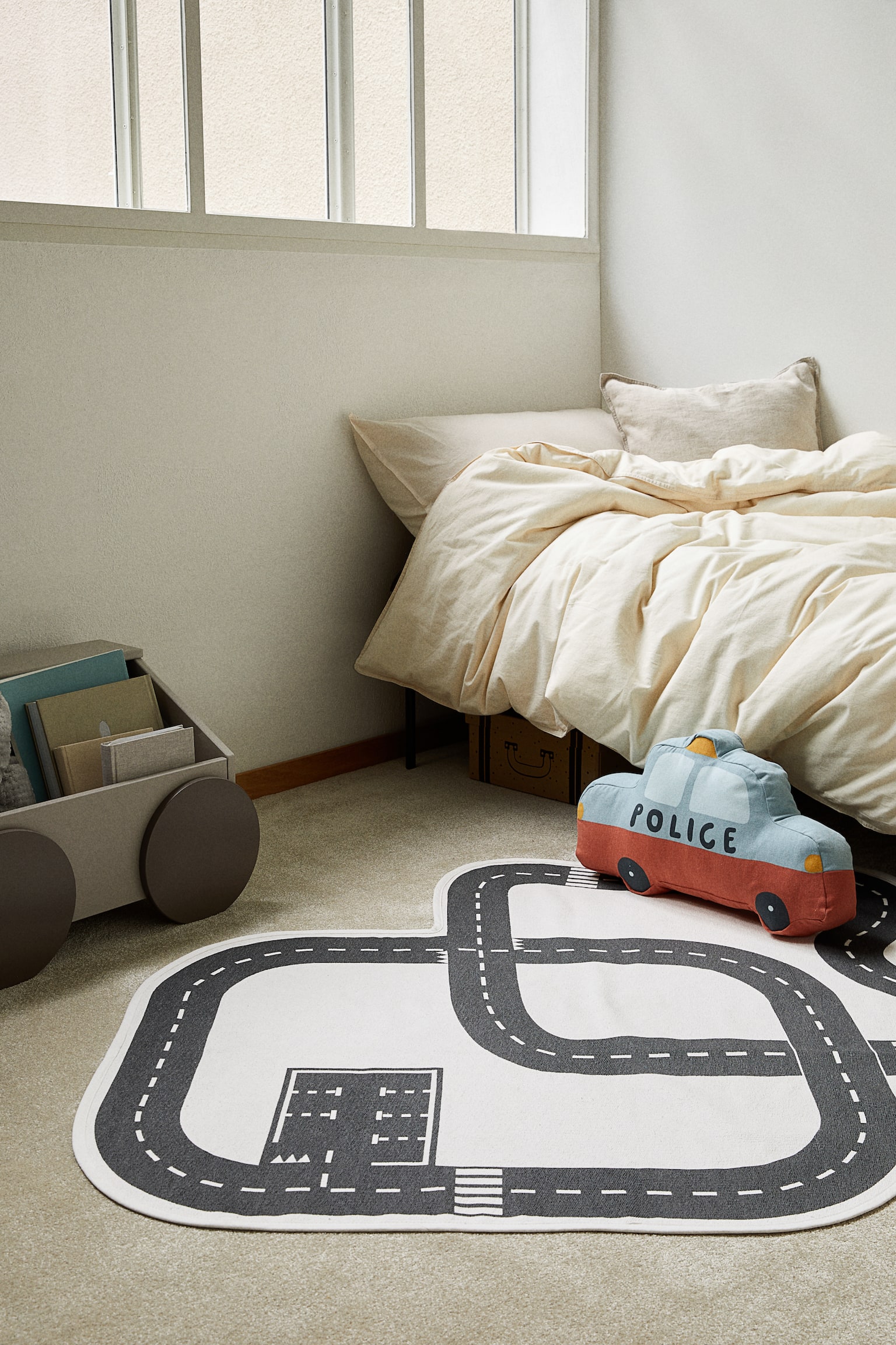 Road playmat - White/Black - 2