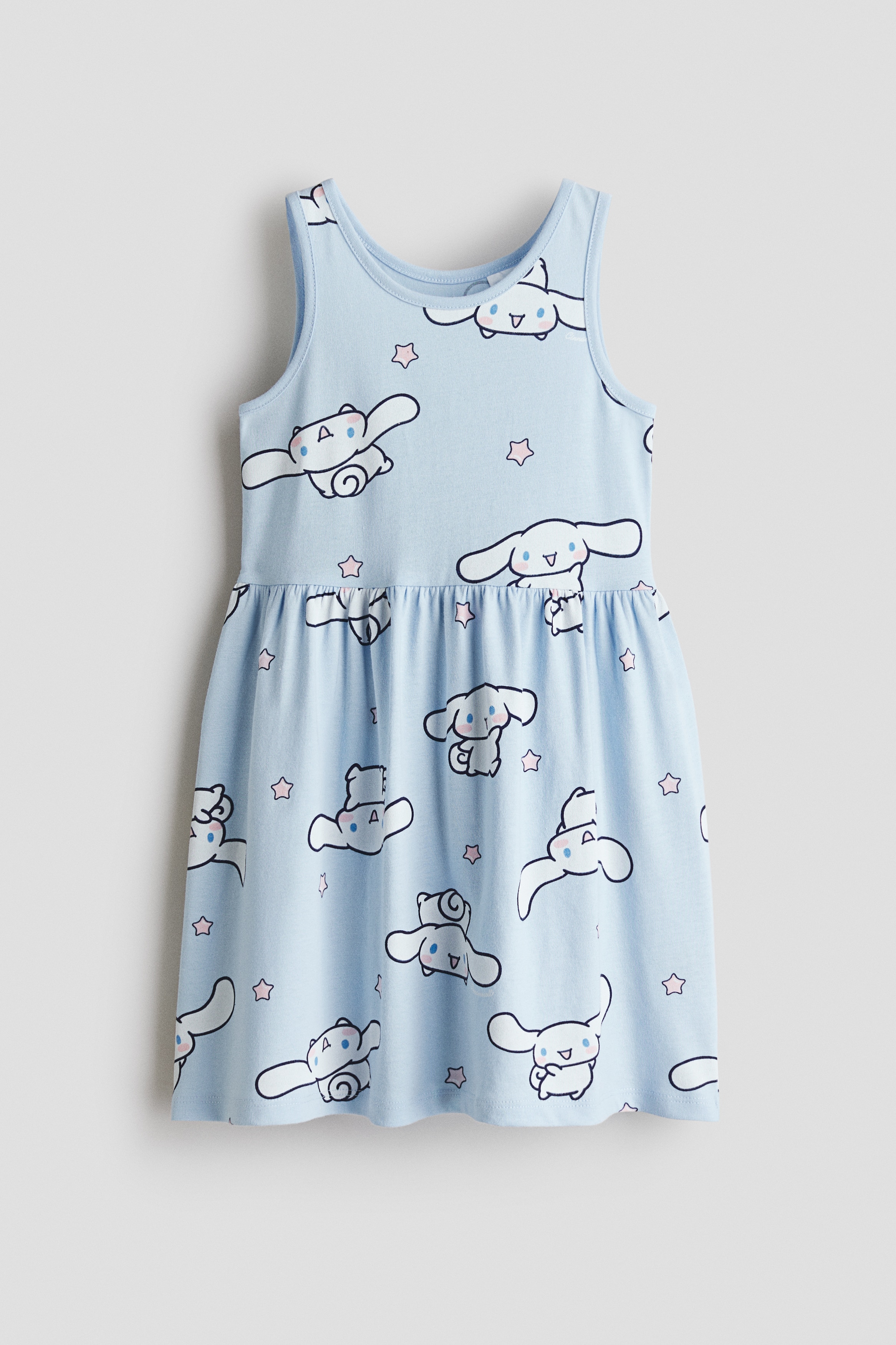 Printed cotton dress - Light blue/Cinnamoroll