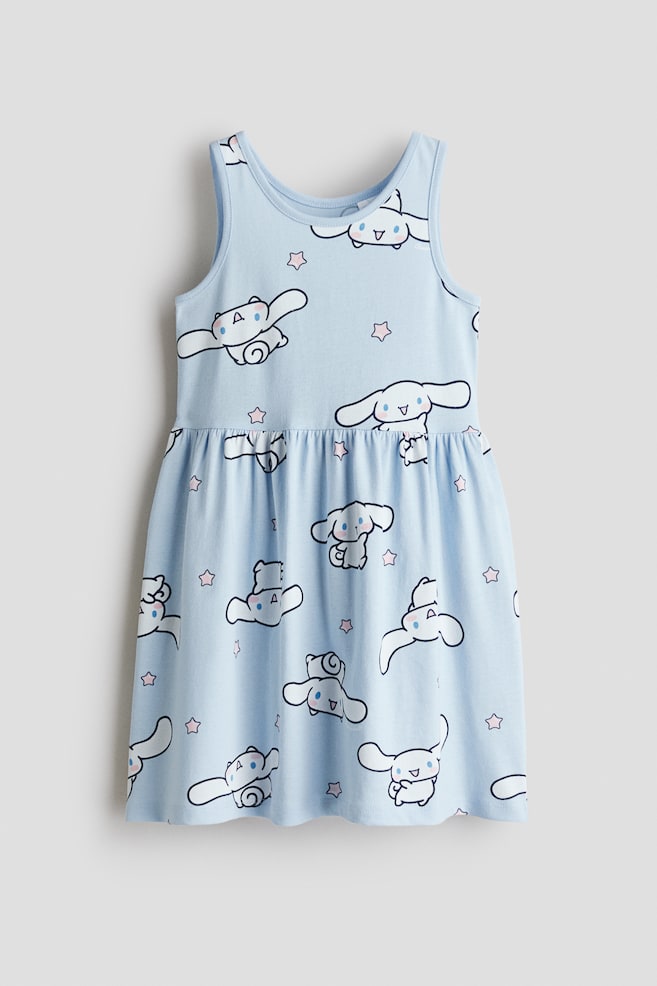 Printed cotton dress - Light blue/Cinnamoroll/Light purple/Kuromi/Navy blue/Hello Kitty/Light pink/Minnie Mouse - 1