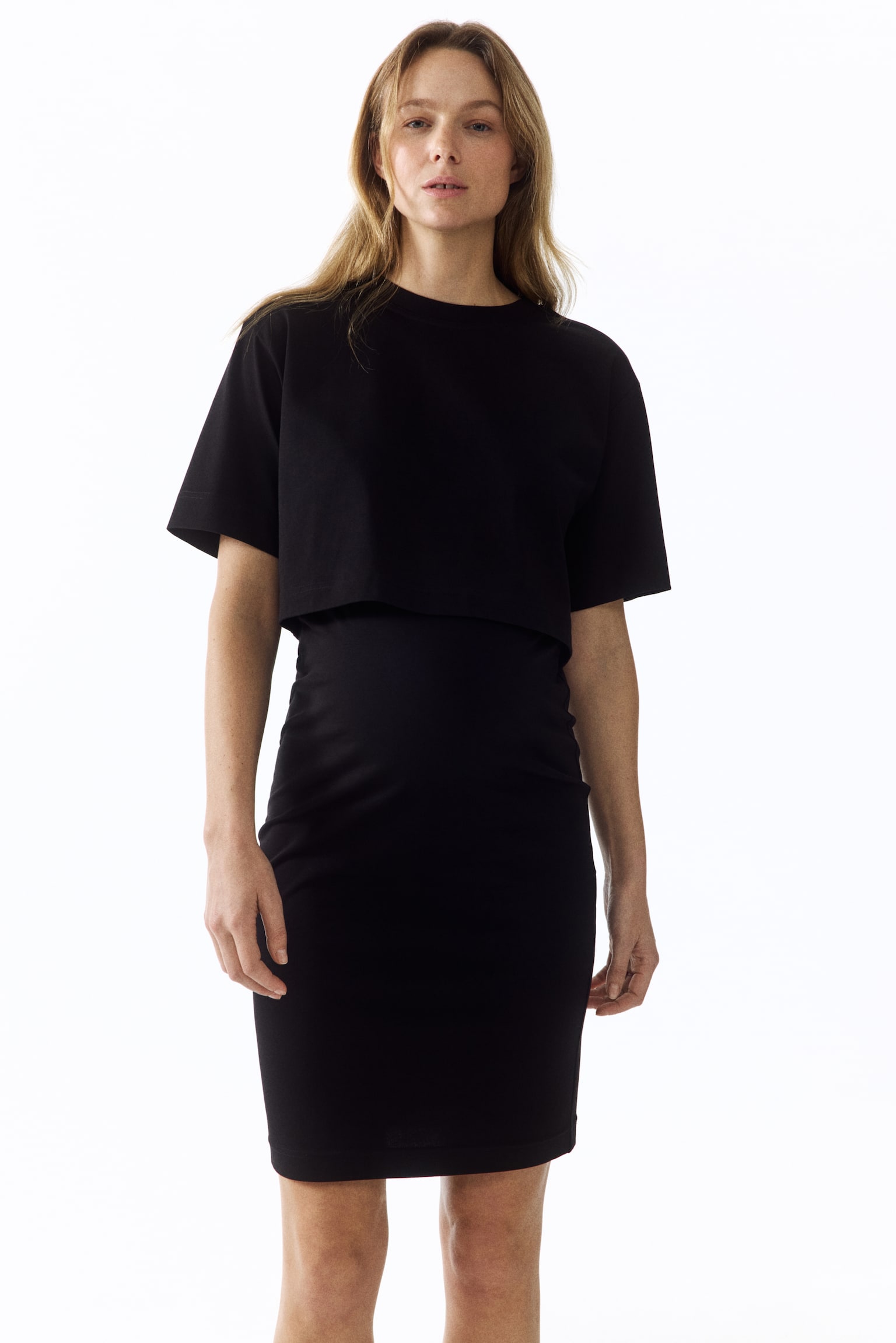 Ensemble MAMA 2 pièces avec haut et jupe - Noir/Taupe foncé - 4