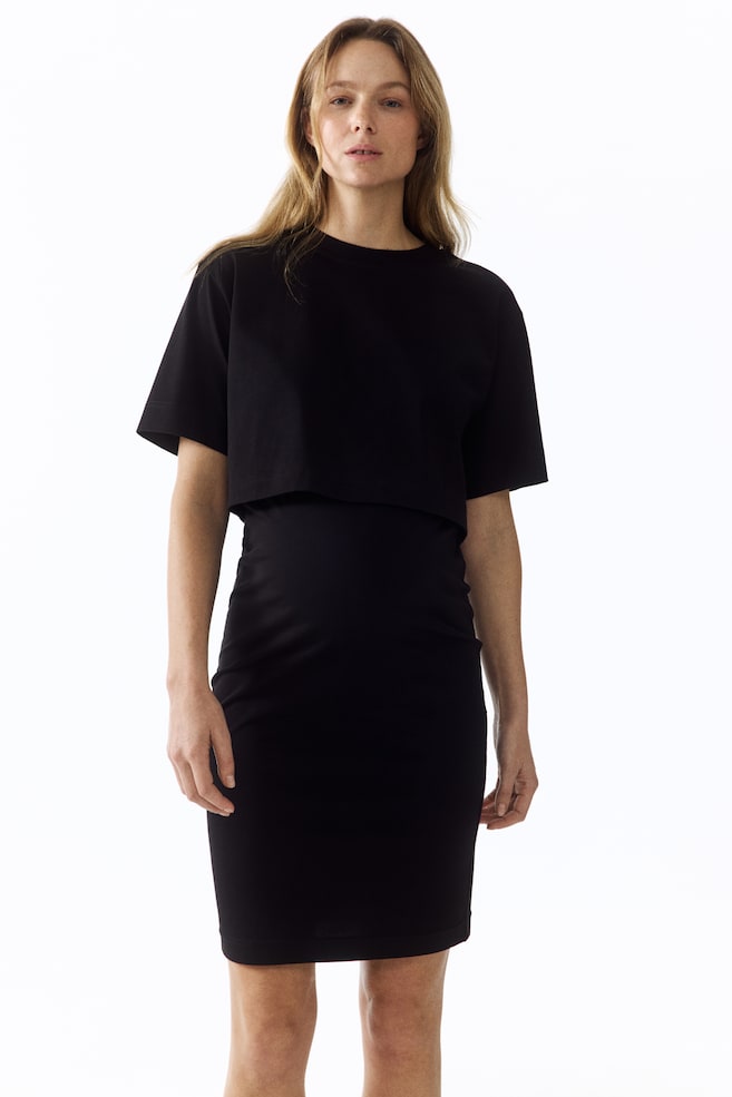 MAMA 2-Piece Top and Skirt Set-Black - 5