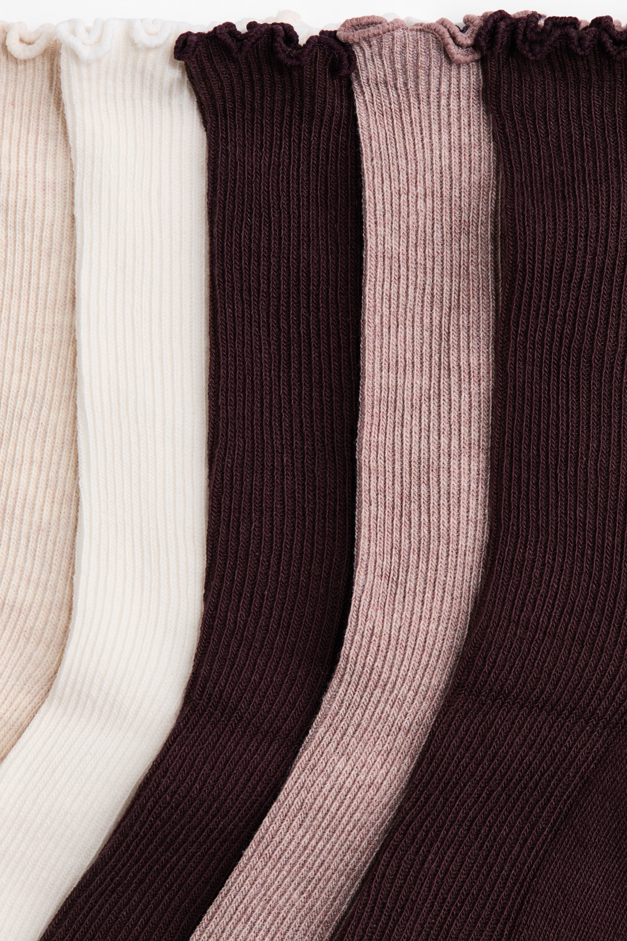 5-pack Rib-knit Socks