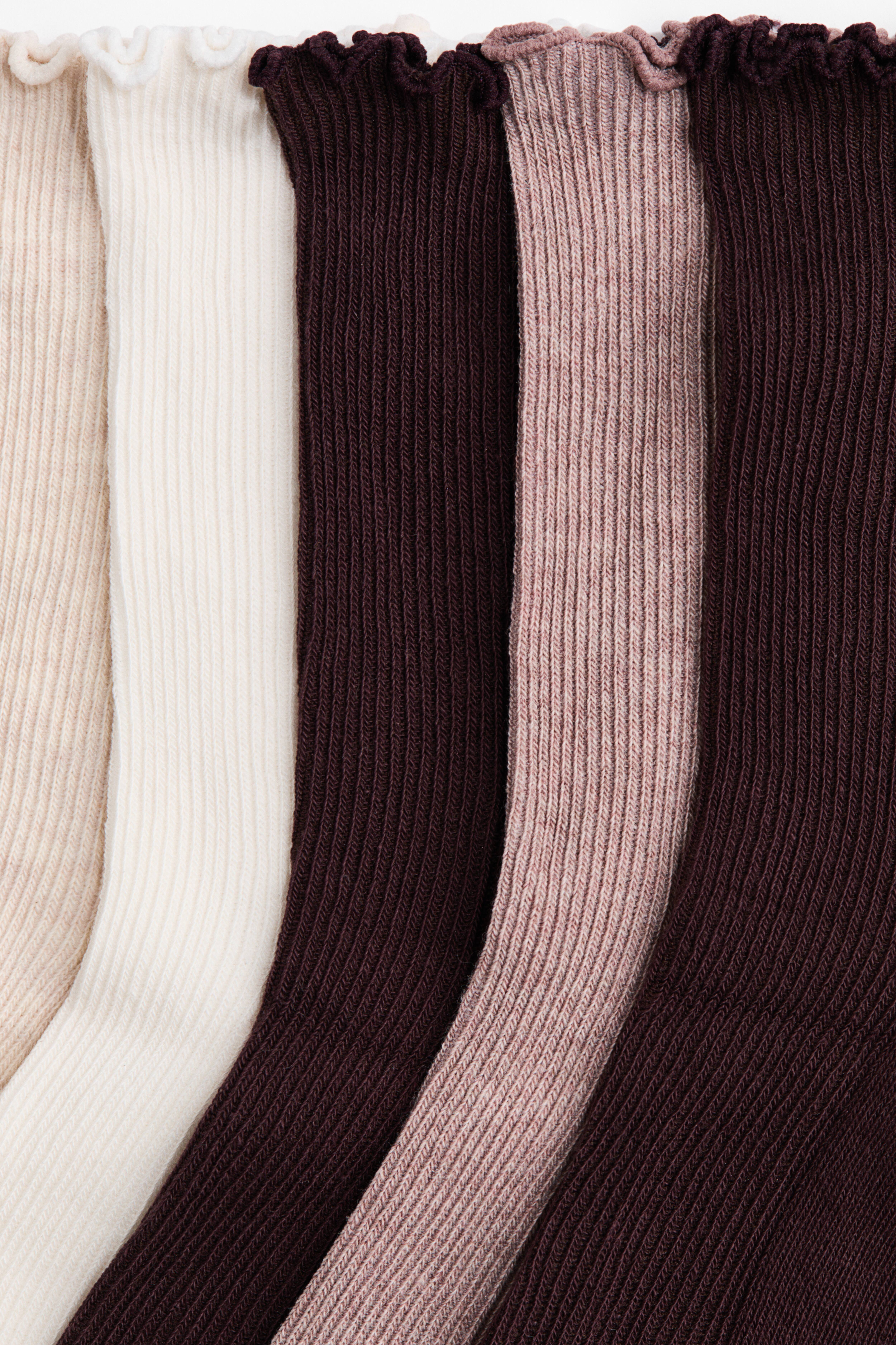 5-pack Rib-knit Socks